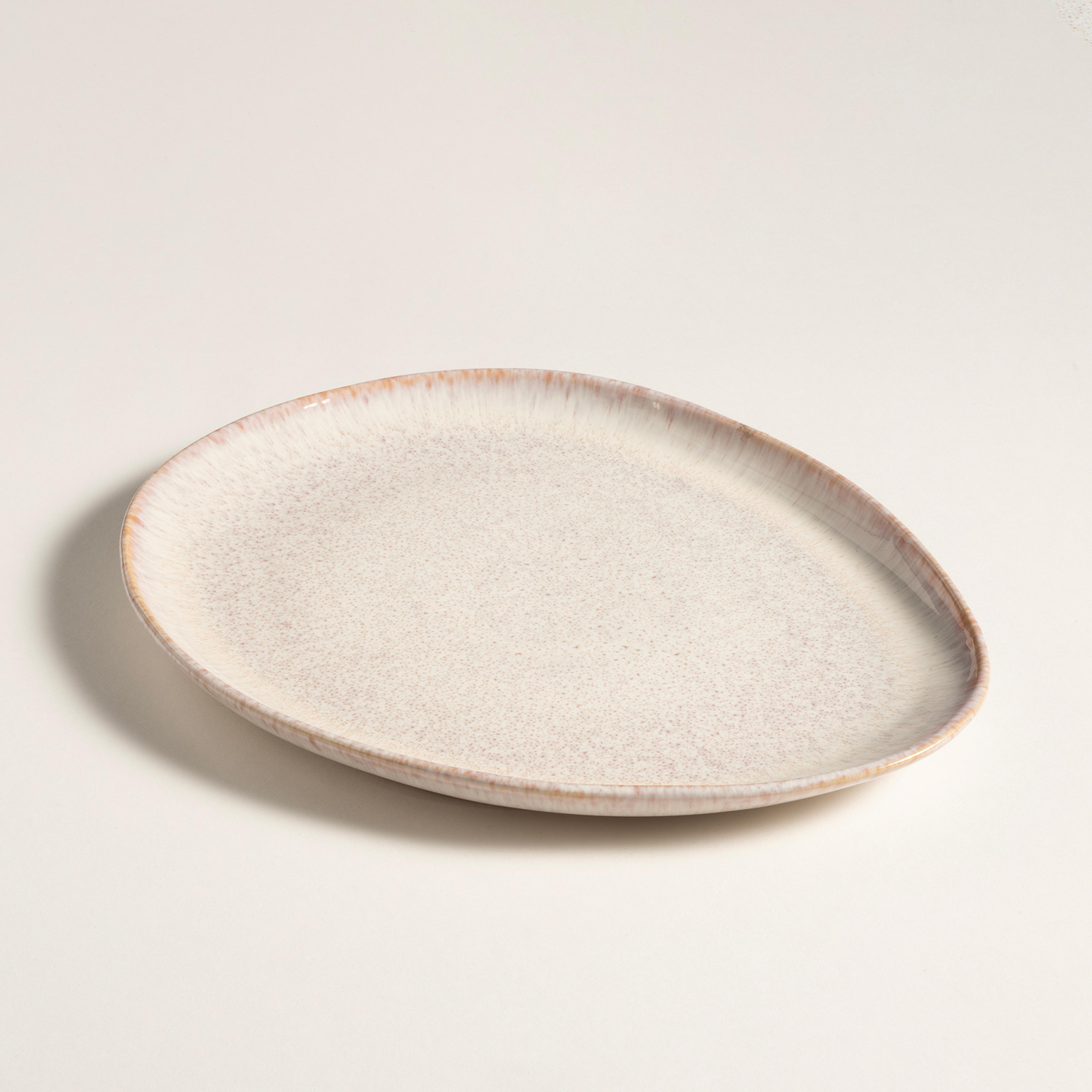 Fonte Stoneware Yemek Tabağı 31x24x3 Cm Turuncu