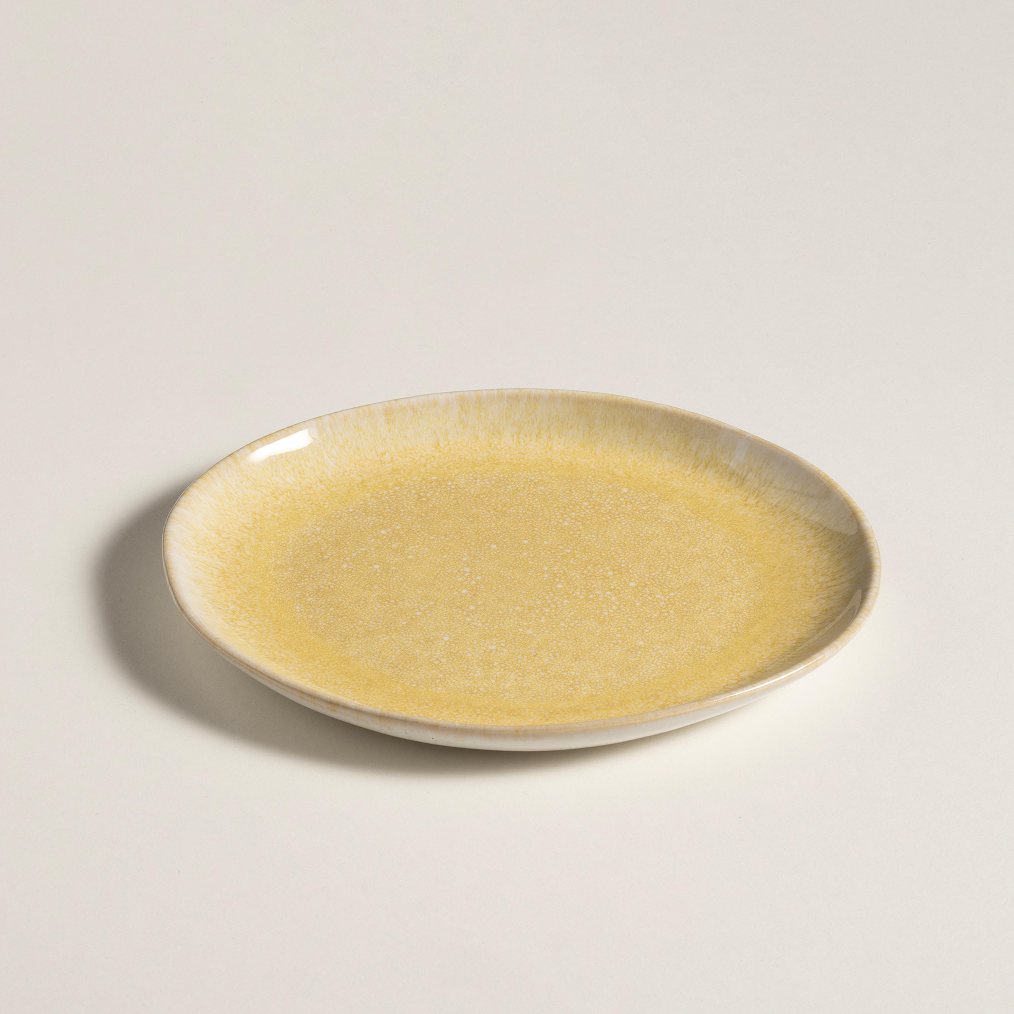 Fonte Stoneware Pasta Tabağı 22x17.4x2.5 Cm Sarı