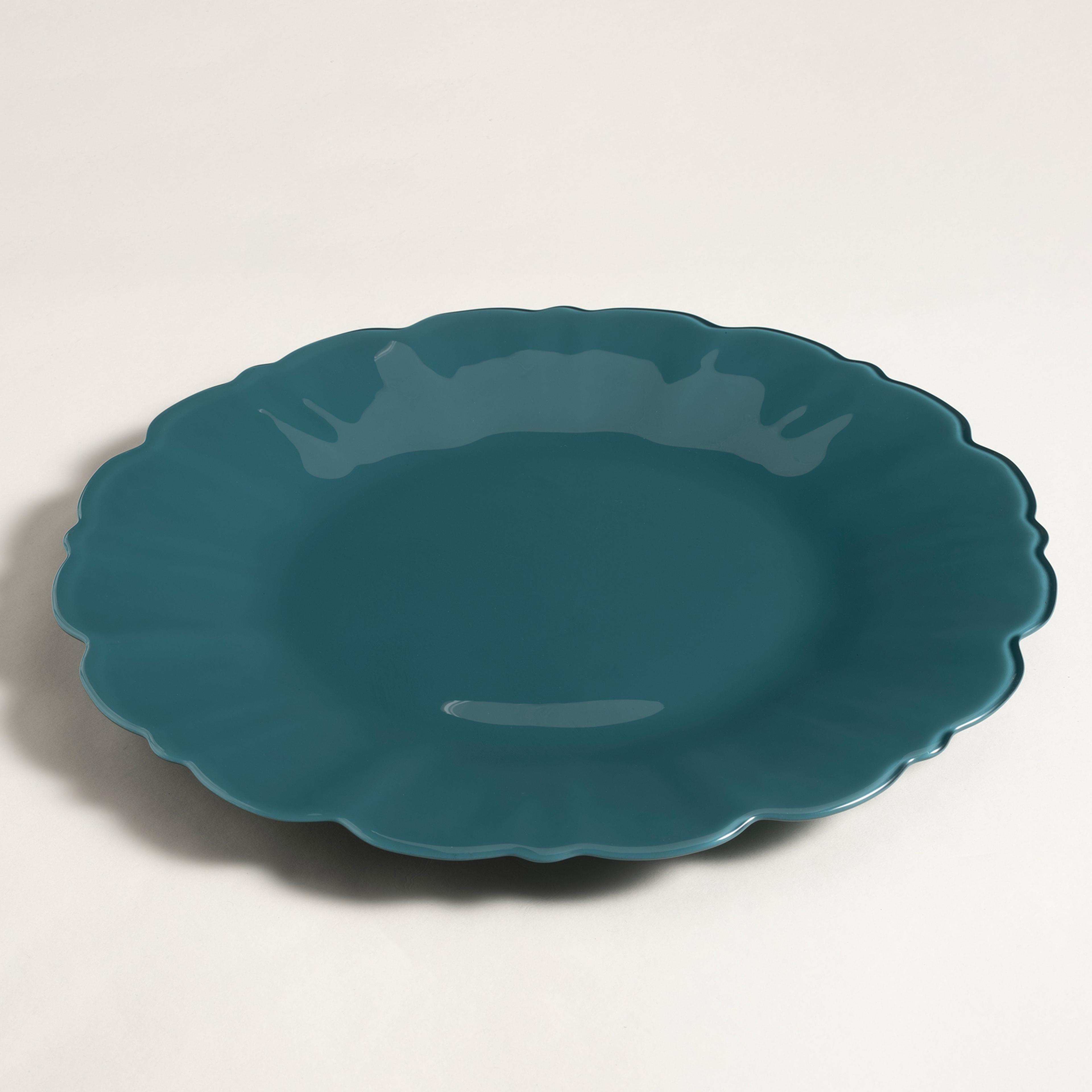 Balat Cam Supla 33x33x2,5 Cm Yeşil