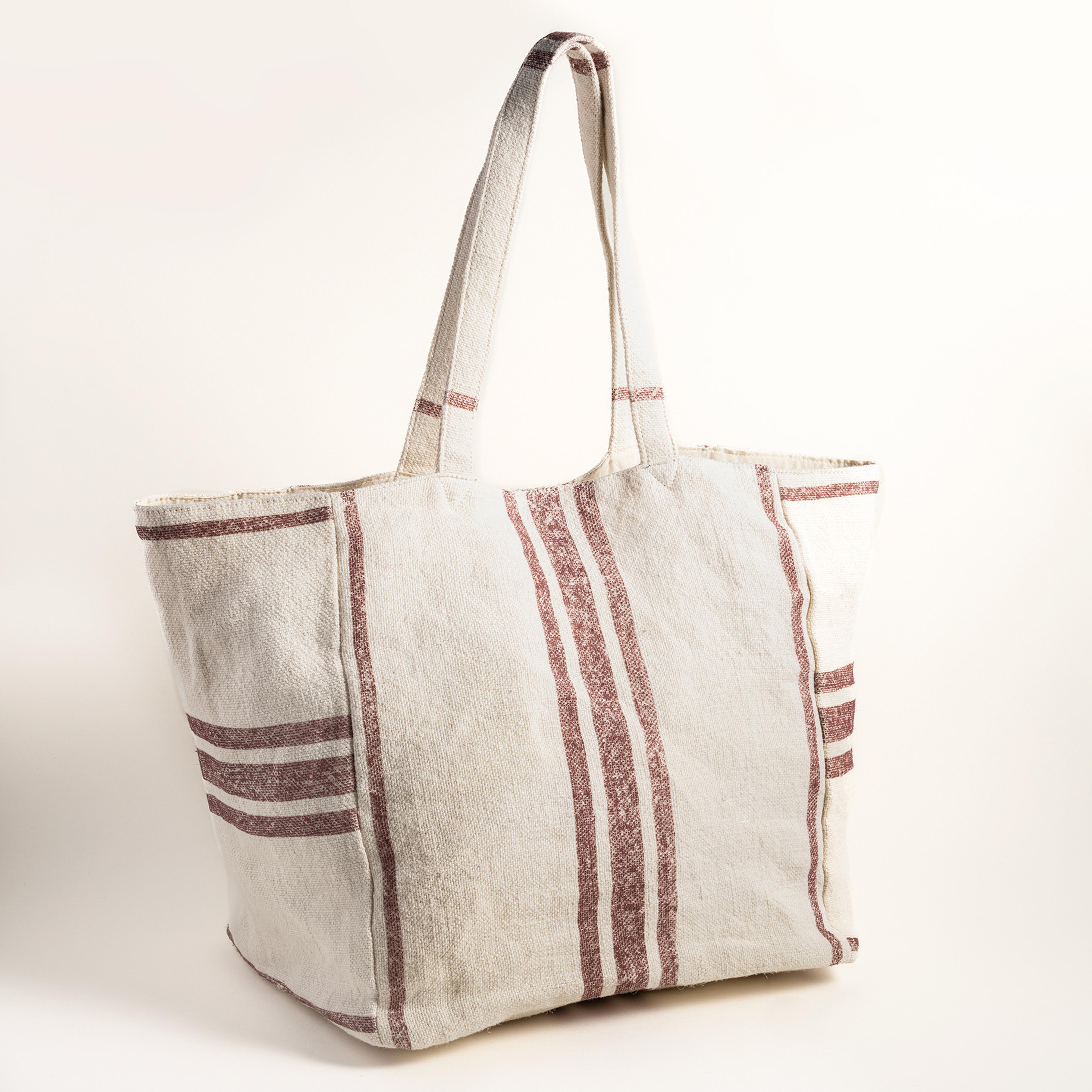 Kolkata Jüt Çanta 36x37x26 Cm Bej