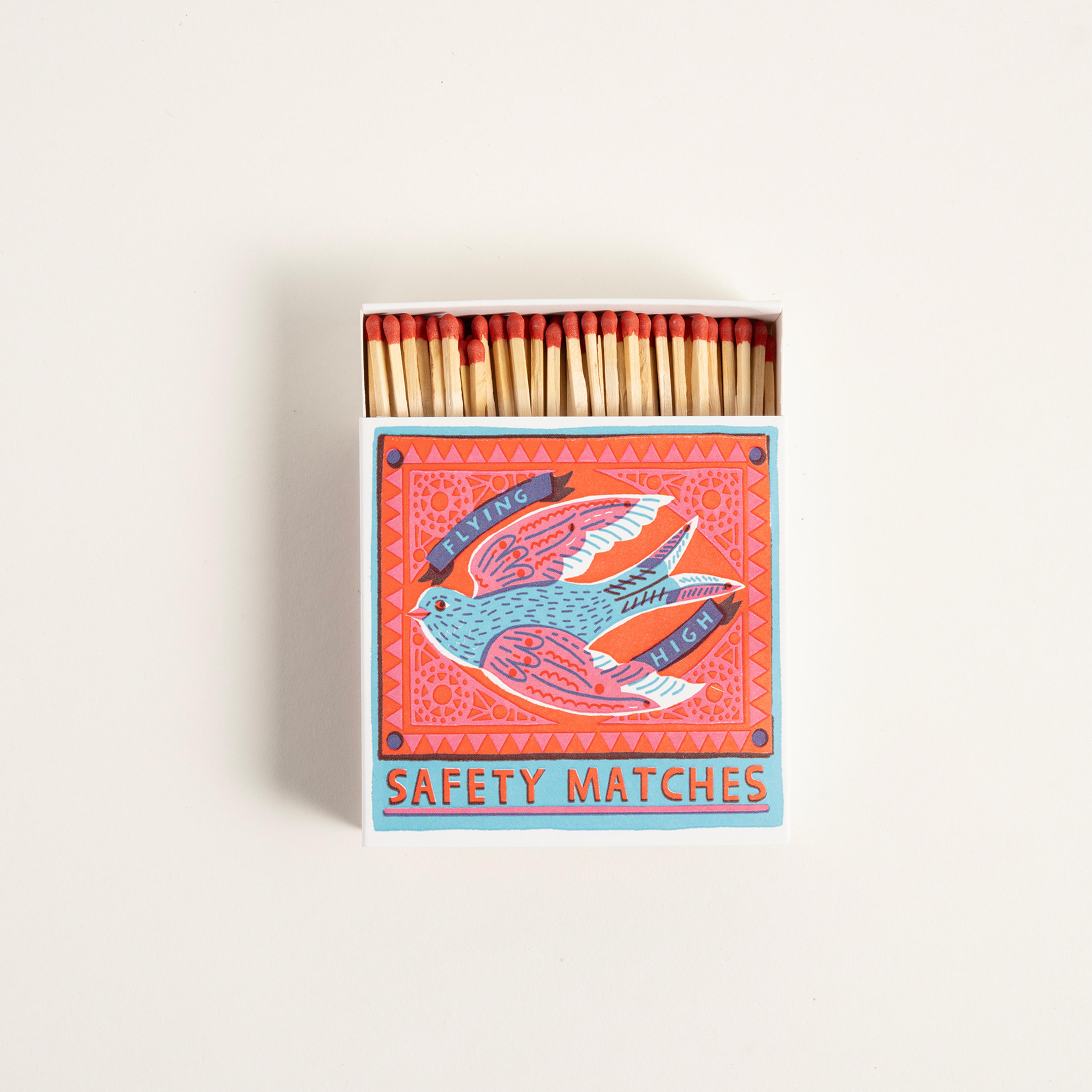 Flyıng Hıgh Ahşap Kibrit Hediyelik Eşya 11x11x3 Cm Renkli