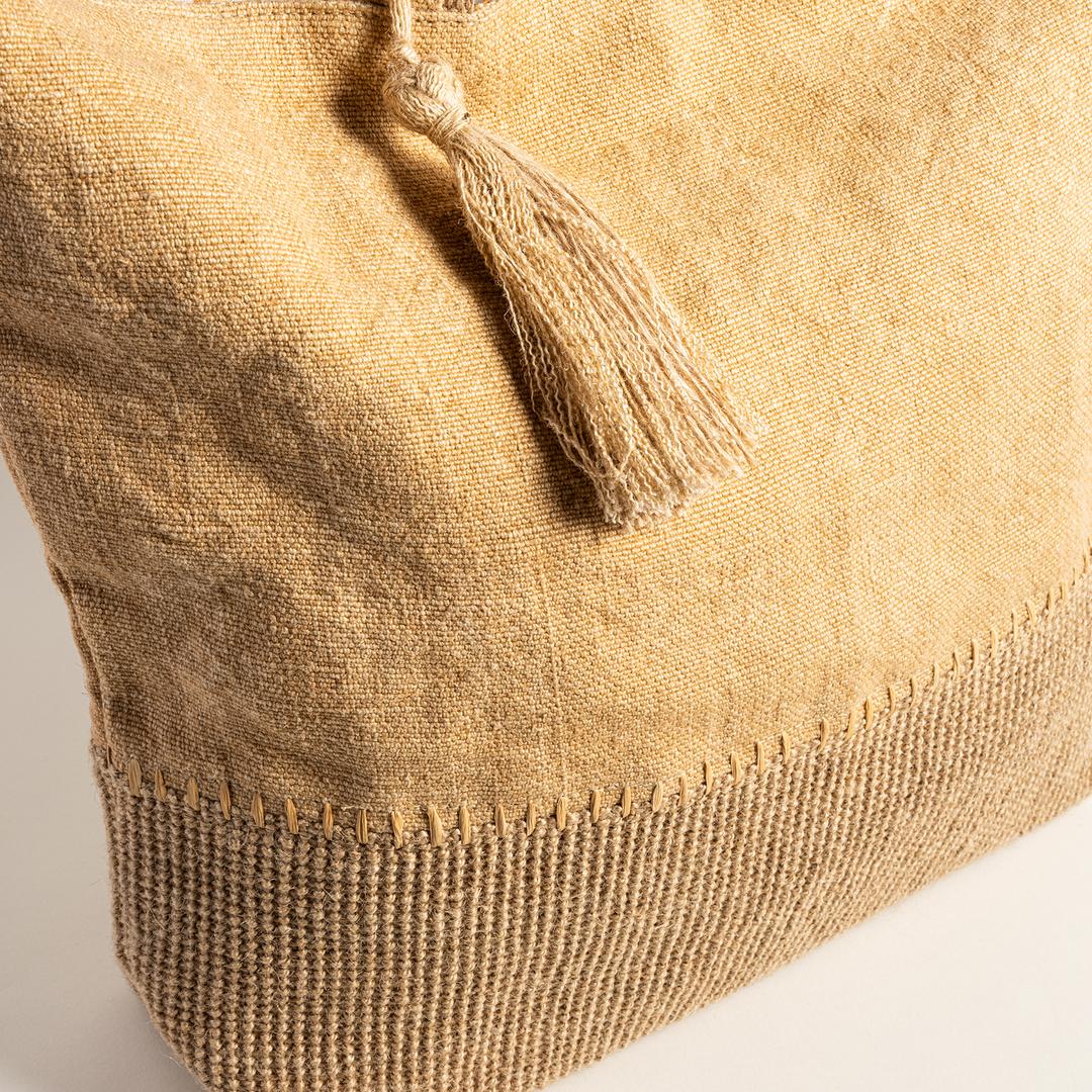 Kolkata Jüt Çanta 32x39x10 Cm Tarçın