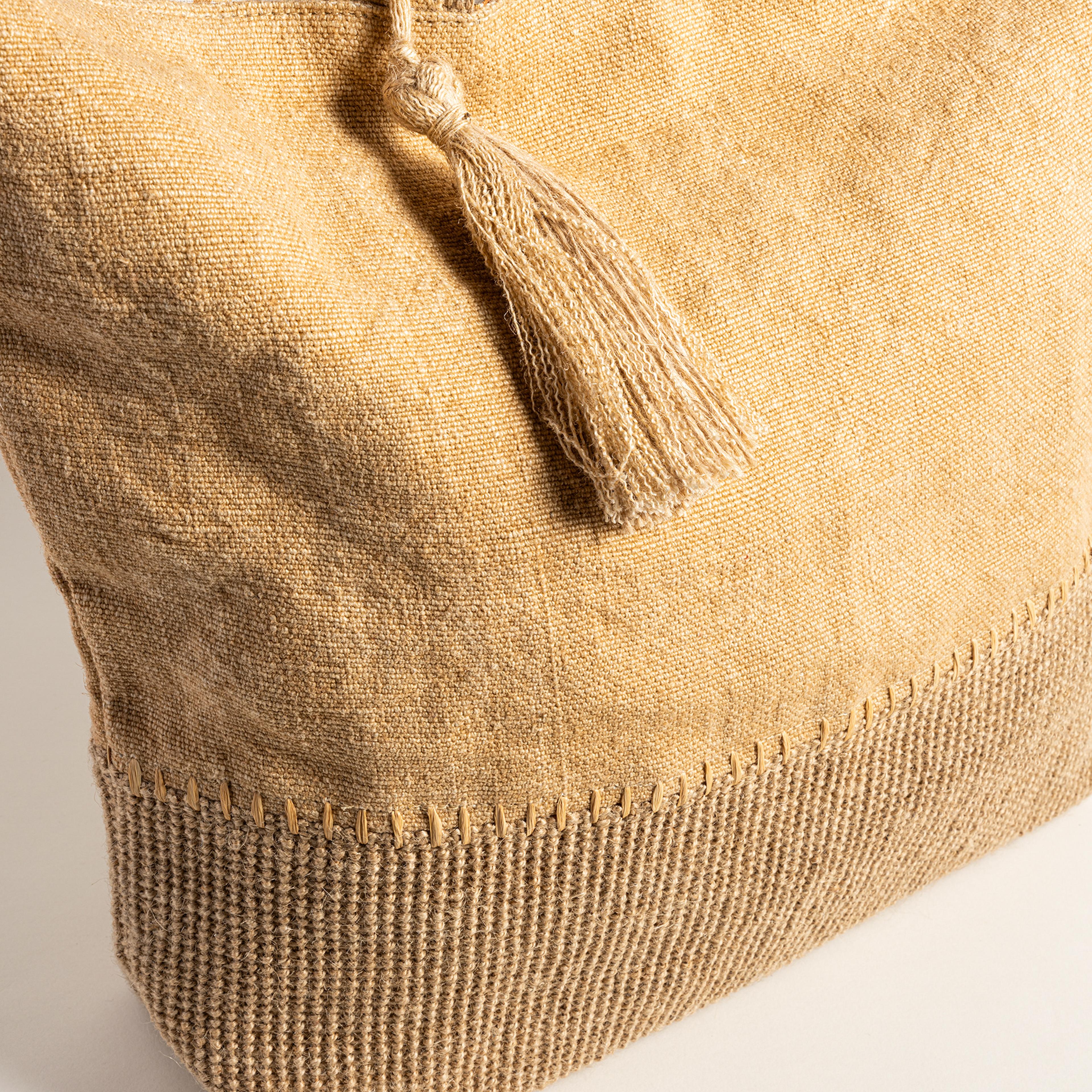 Kolkata Jüt Çanta 32x39x10 Cm Tarçın