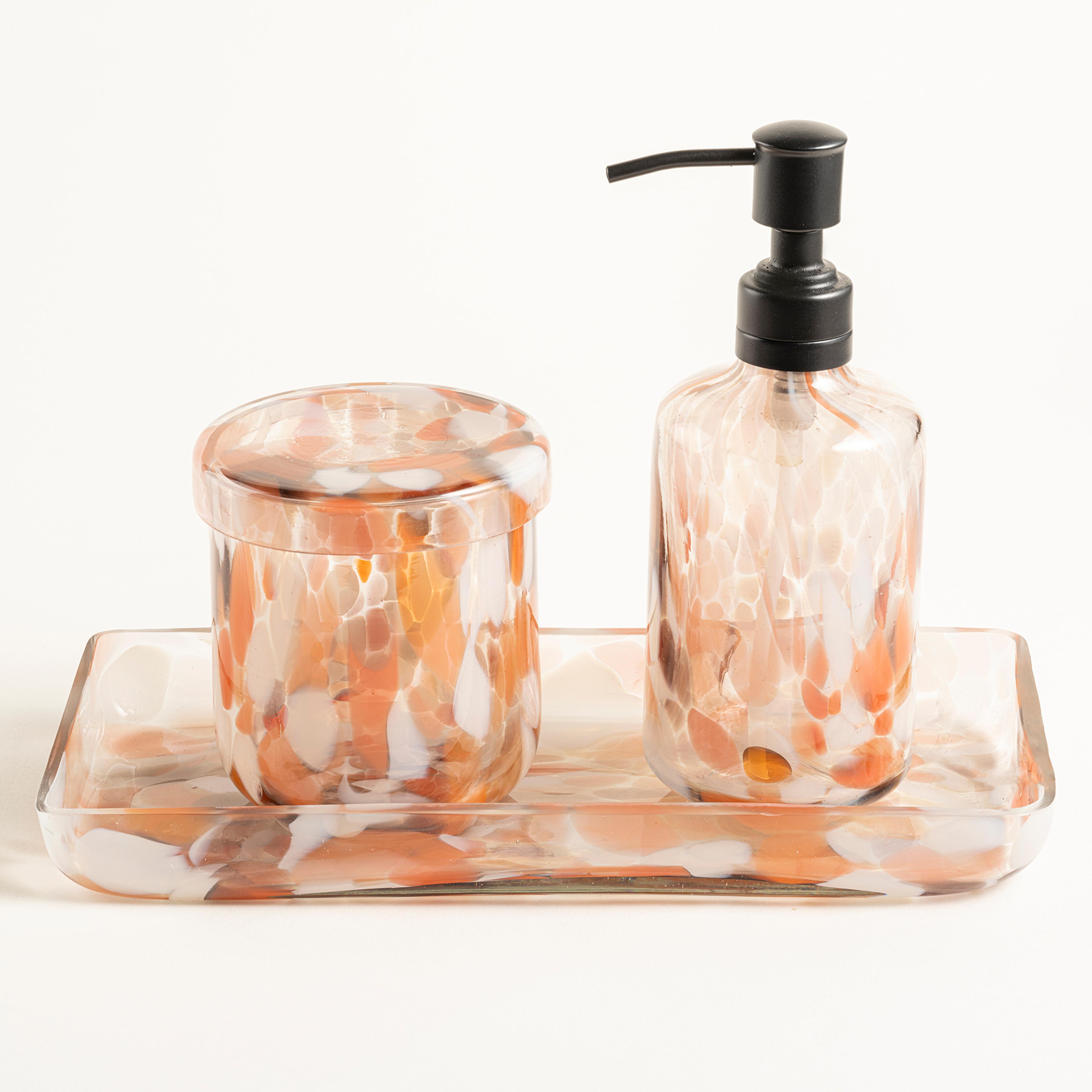 Aravalı Cam Pamukluk 10x10x11 Cm Pembe