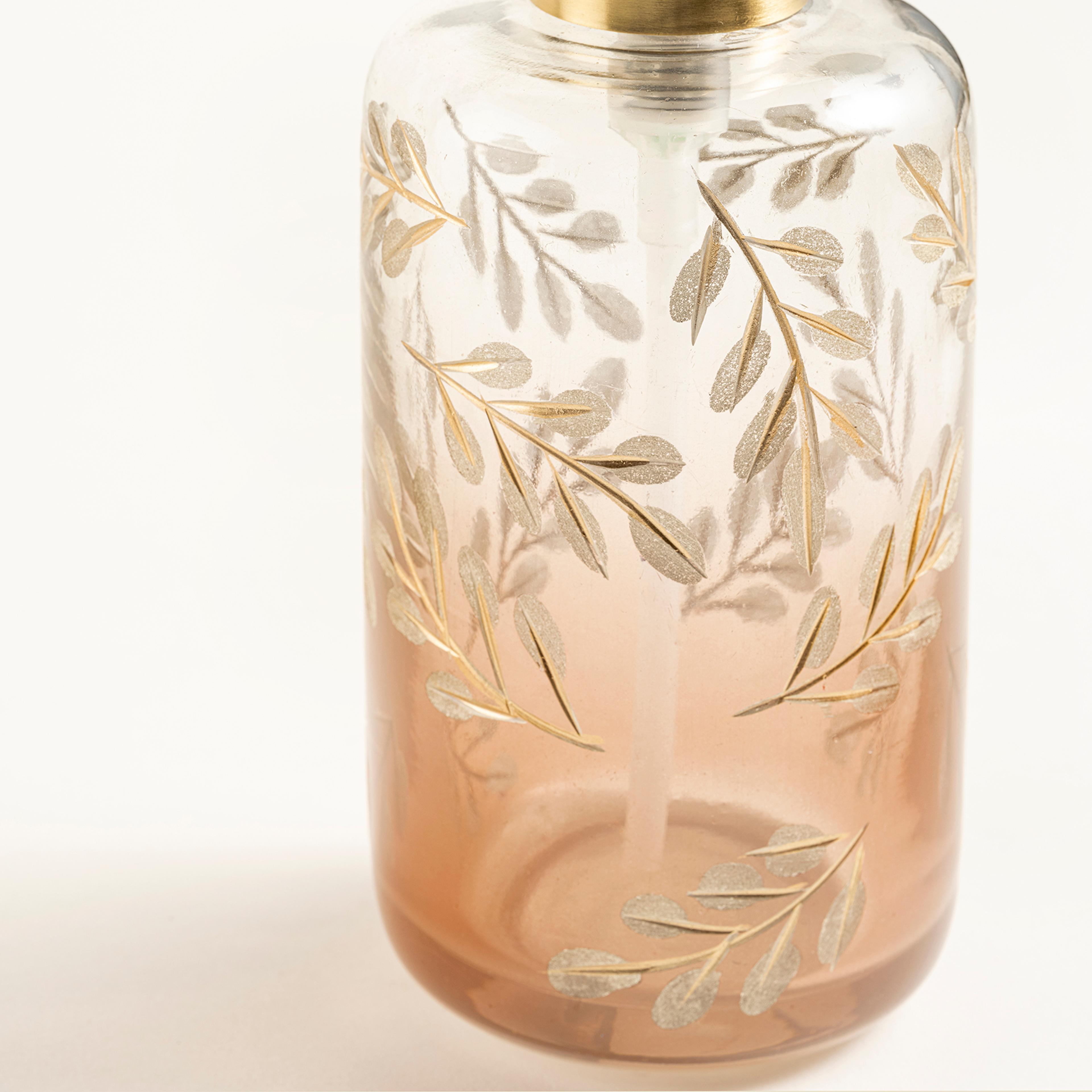 Aravalı Cam Sıvı Sabunluk 6.85x6.85x20 Cm Pembe