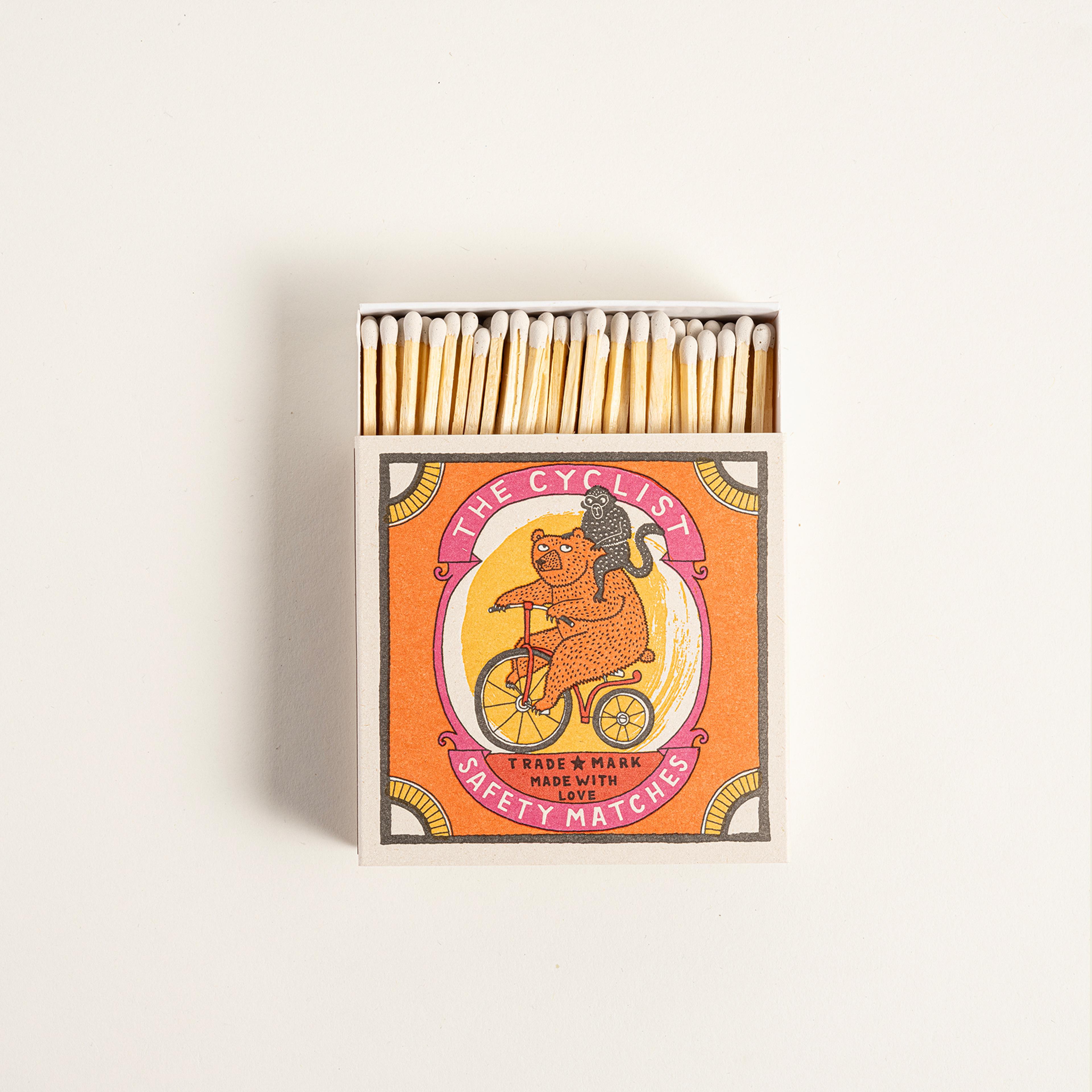 The Cyclıst Ahşap Kibrit Hediyelik Eşya 11x11x3 Cm