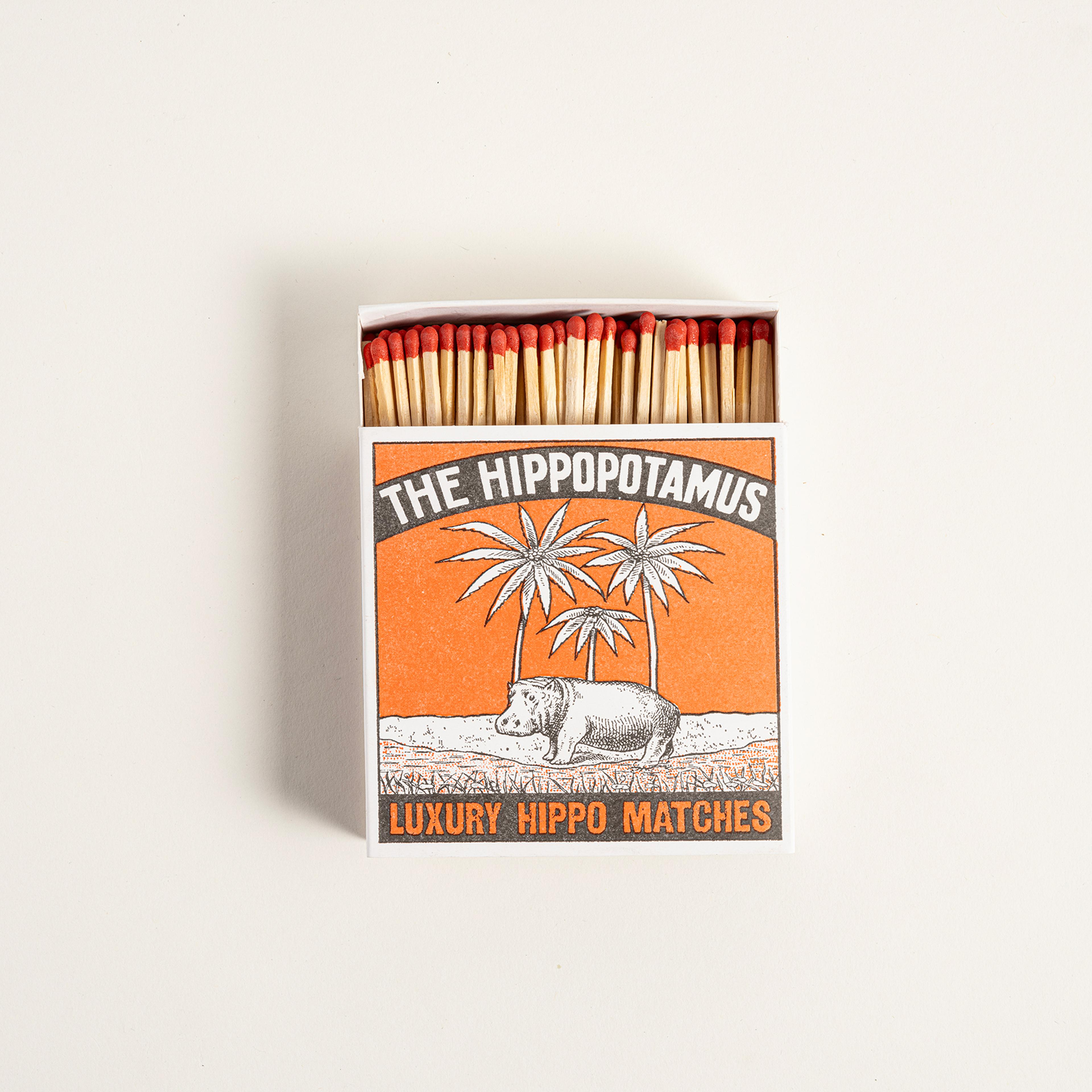 Hıppo Ahşap Kibrit Hediyelik Eşya 11x11x3 Cm Renkli