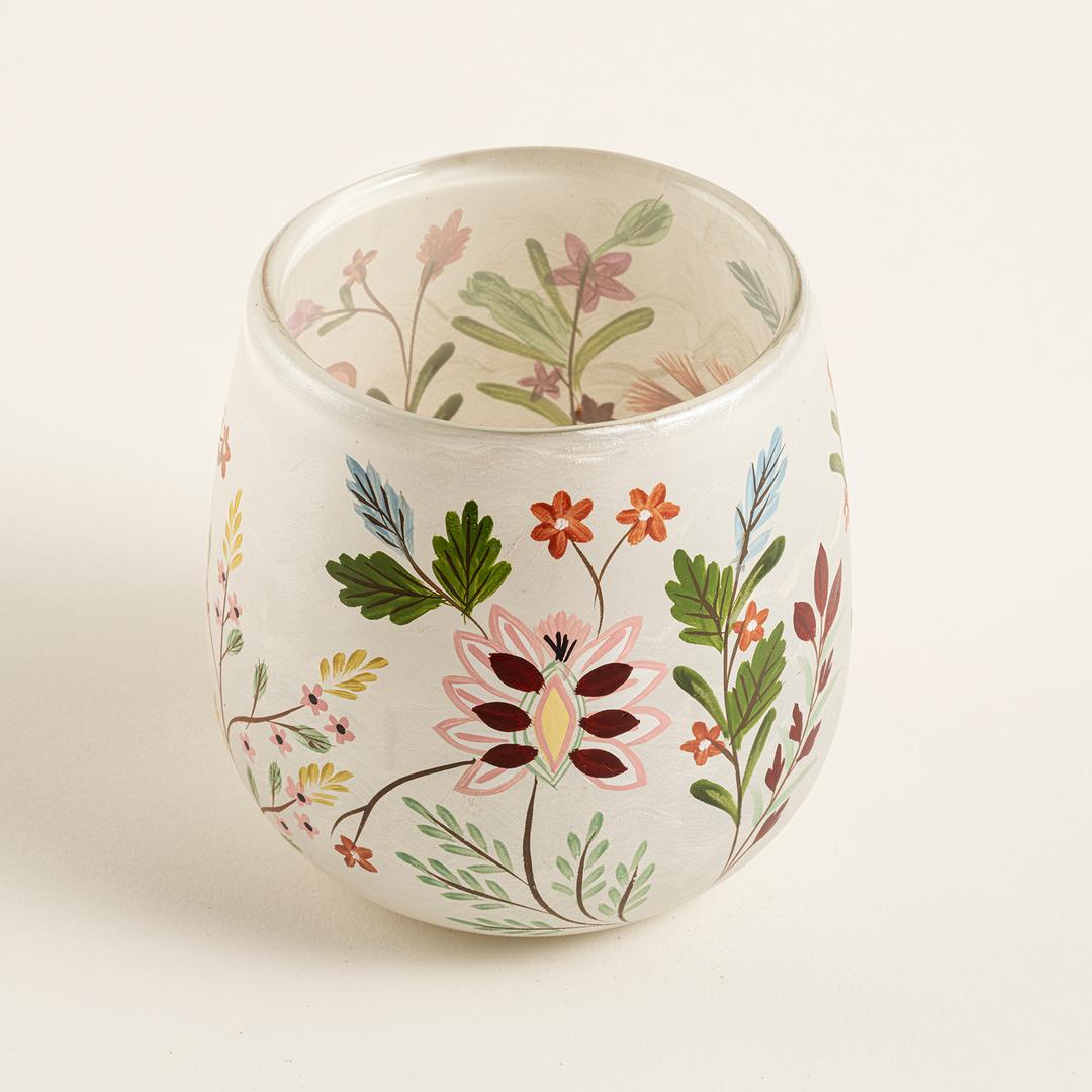 Aravalı Cam Dekoratif Kase 10x10x10 Cm Renkli