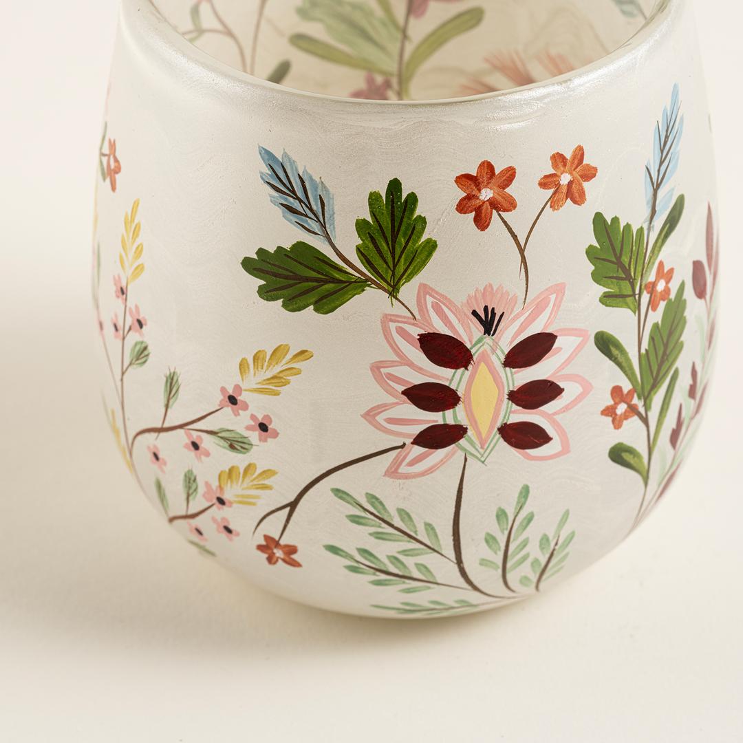 Aravalı Cam Dekoratif Kase 10x10x10 Cm Renkli