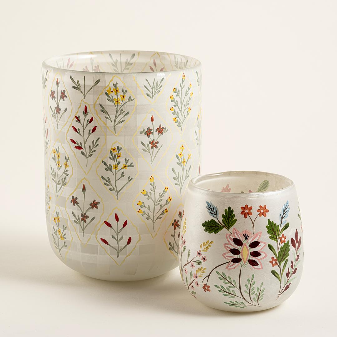 Aravalı Cam Dekoratif Kase 10x10x10 Cm Renkli