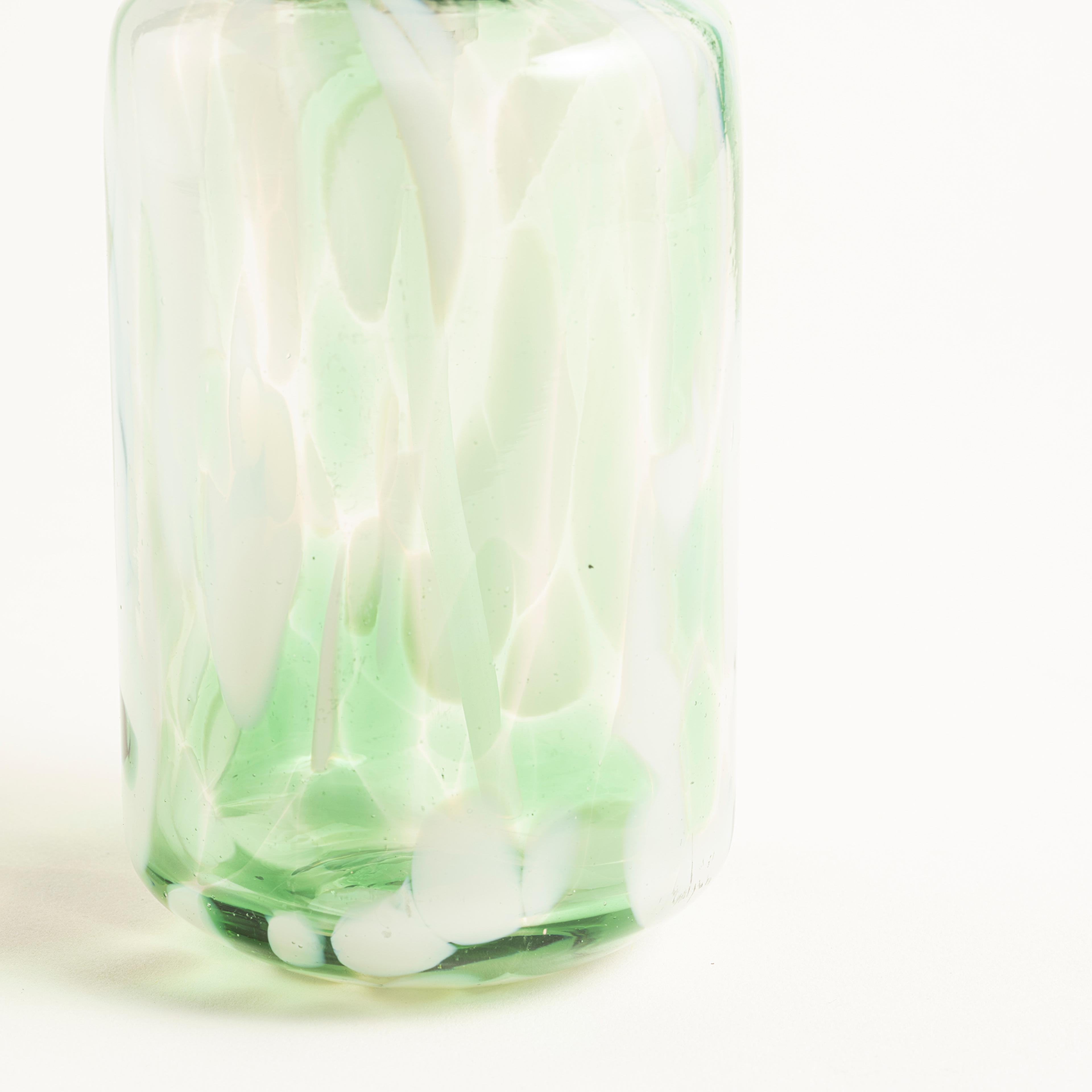 Aravalı Cam Sıvı Sabunluk 6.85x6.85x20 Cm Yeşil