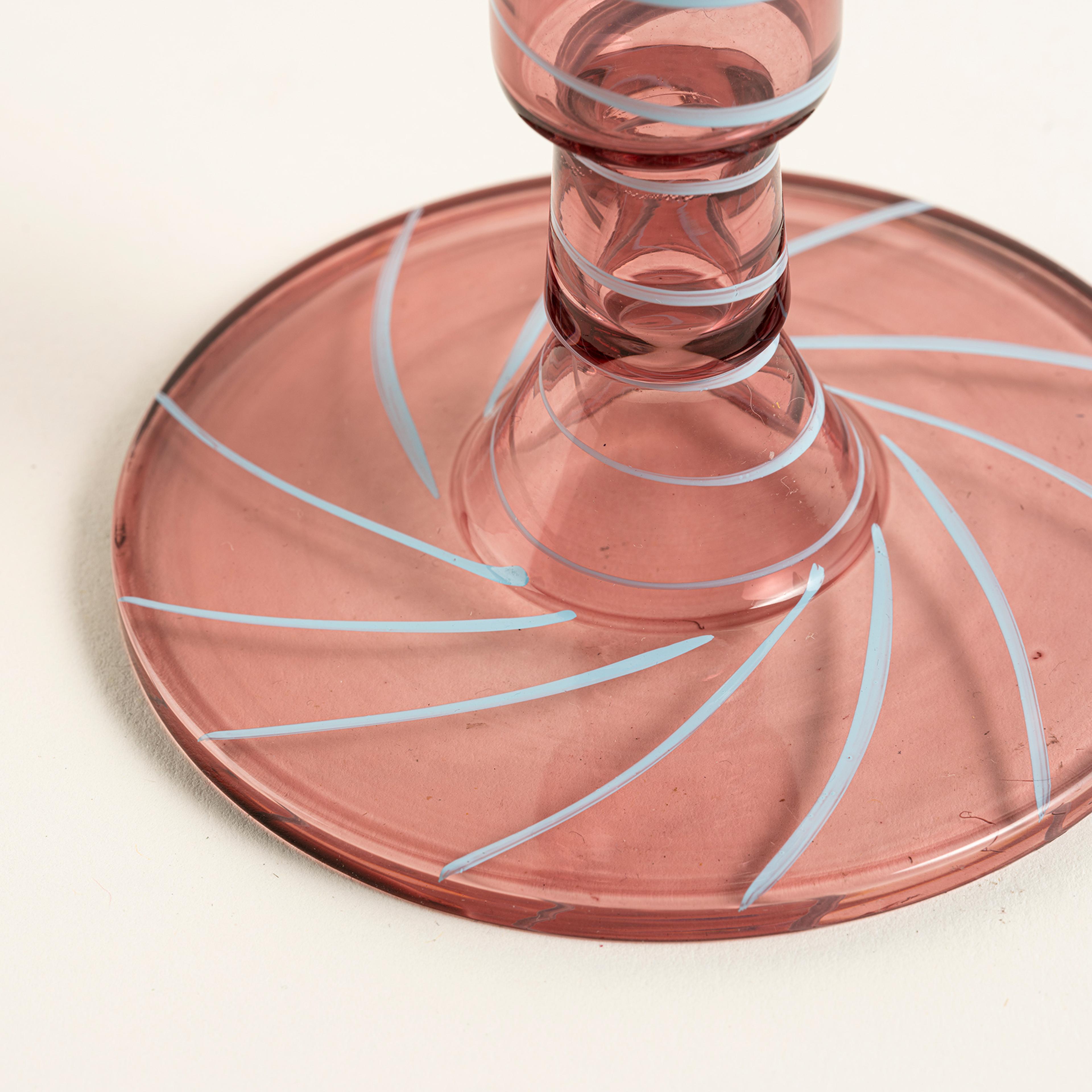 Aravalı Cam Şamdan 9.5x9.5x9 Cm Renkli