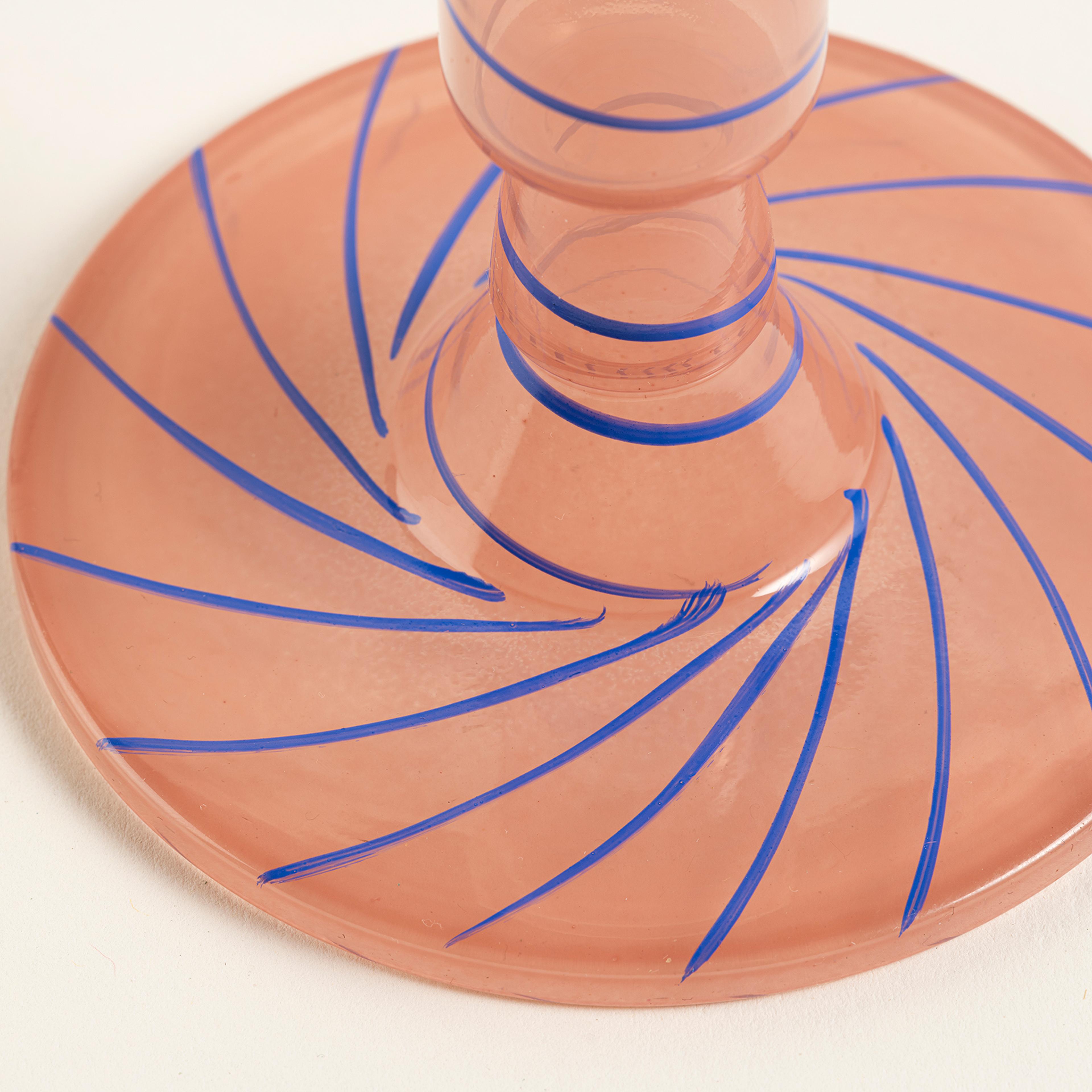 Aravalı Cam Şamdan 9.5x9.5x9 Cm Renkli