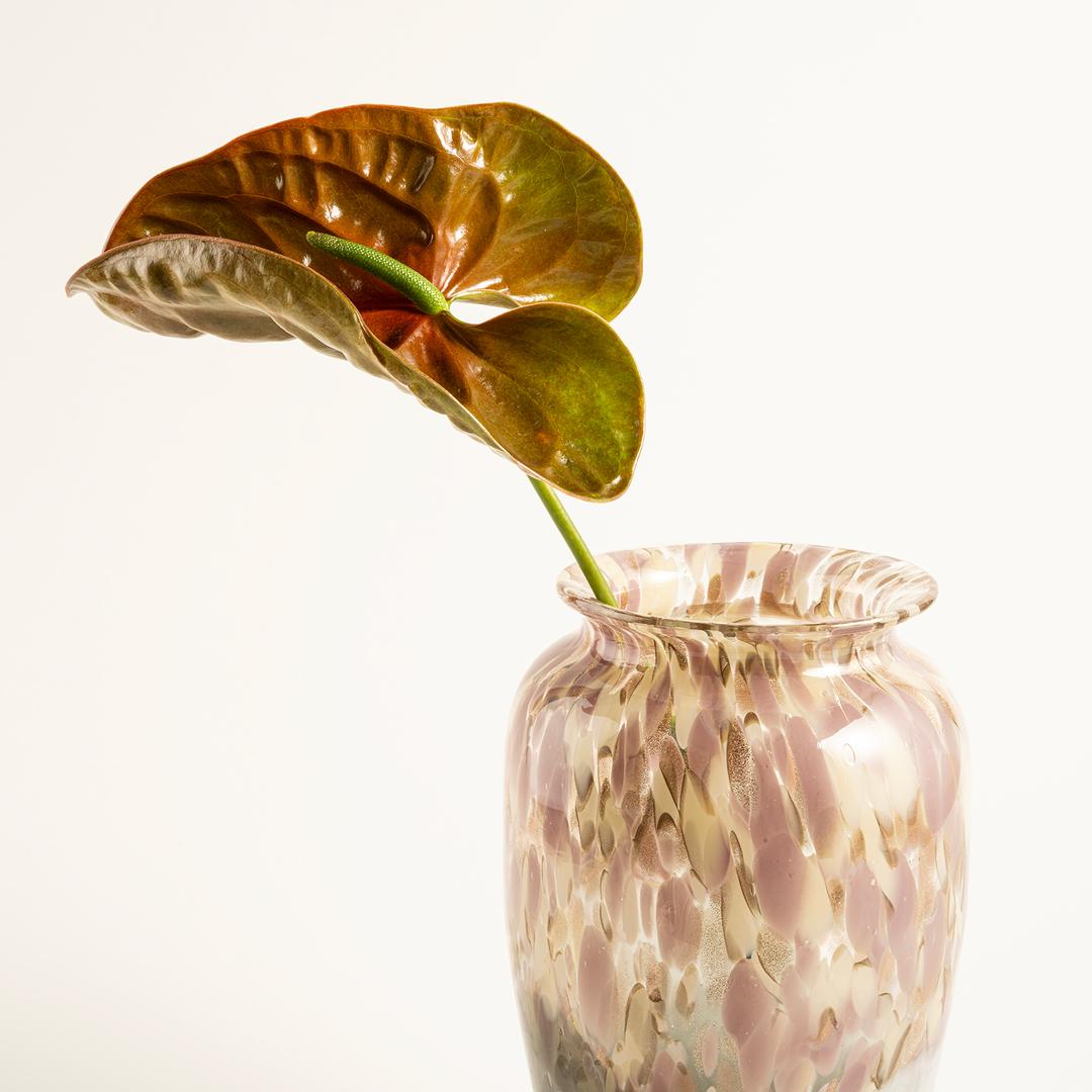 Macau Cam Vazo 14x14x23.5 Cm Gri