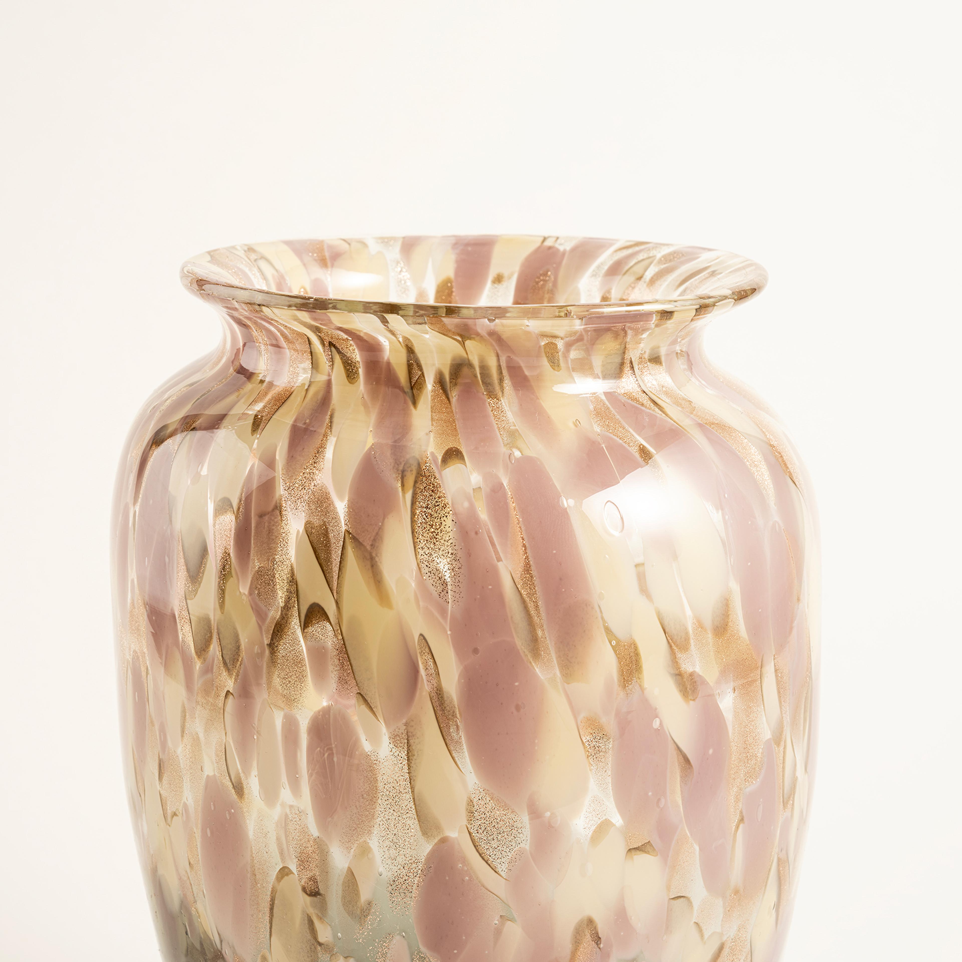 Macau Cam Vazo 14x14x23.5 Cm Gri