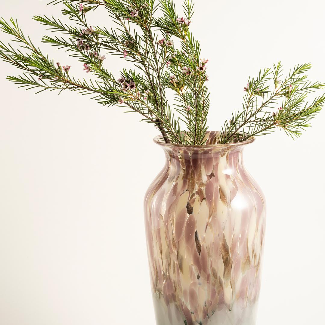 Macau Cam Vazo 16x16x36.5 Cm Gri