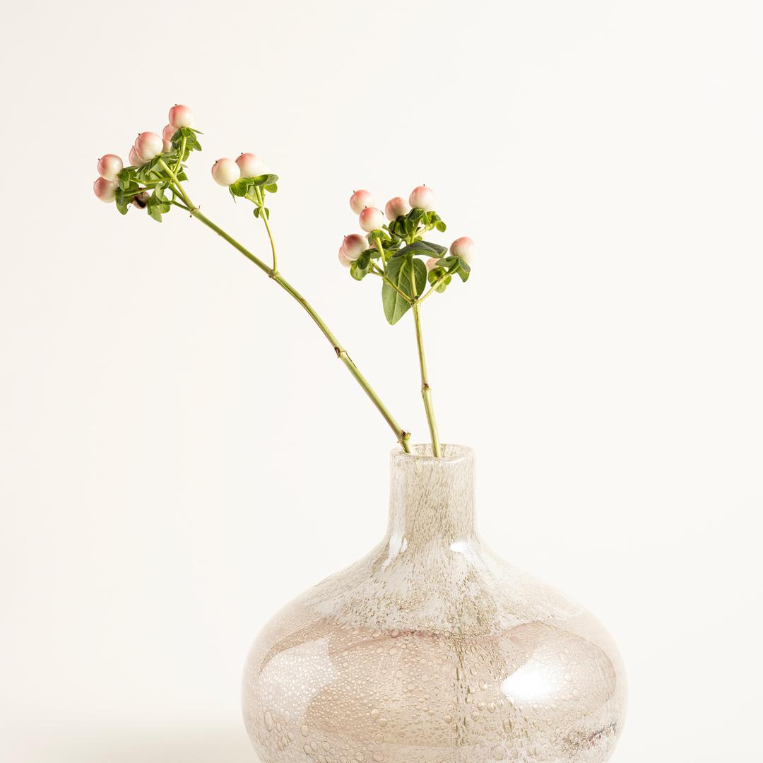 Macau Cam Vazo 17x17x17 Cm Bej