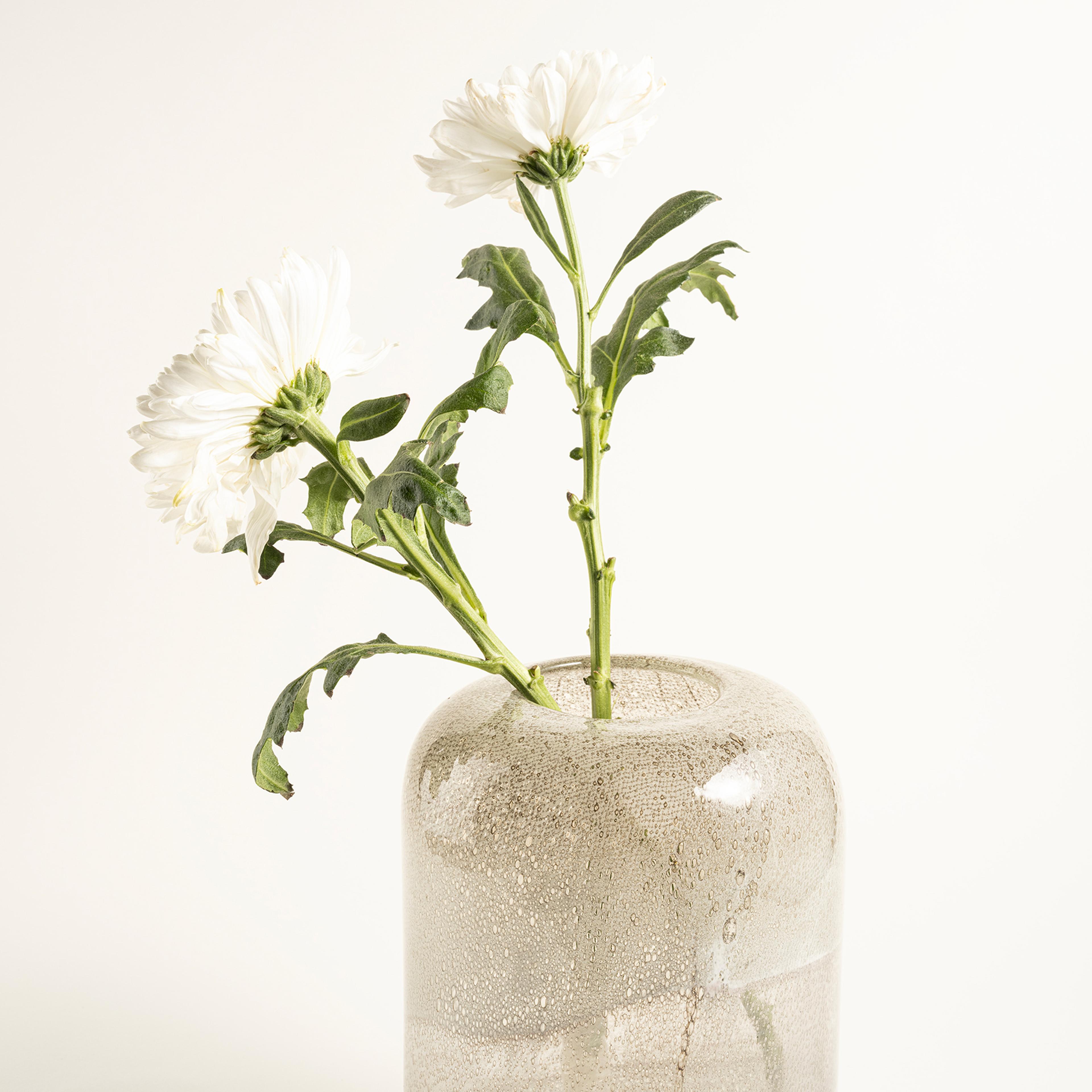 Macau Cam Vazo 16x16x22.5 Cm Bej