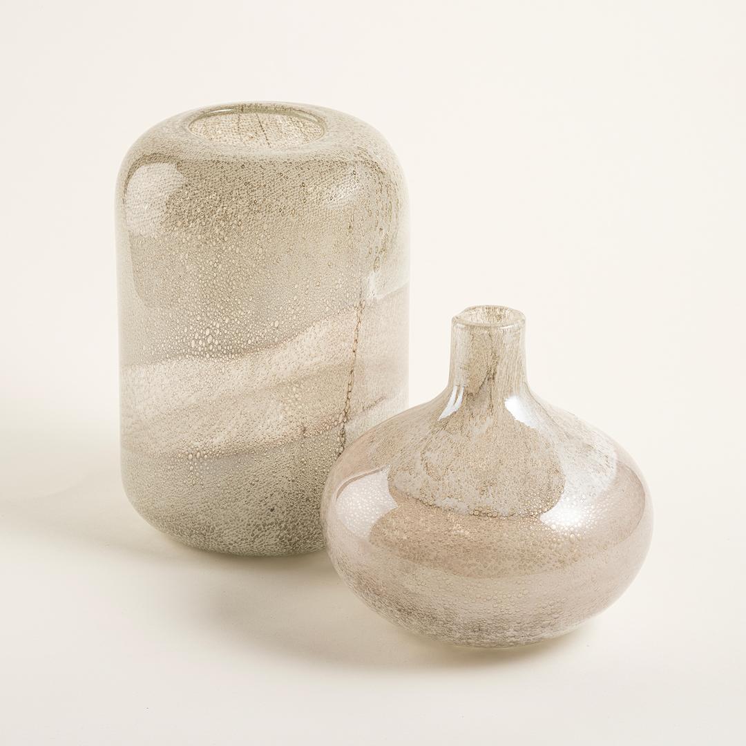 Macau Cam Vazo 16x16x22.5 Cm Bej