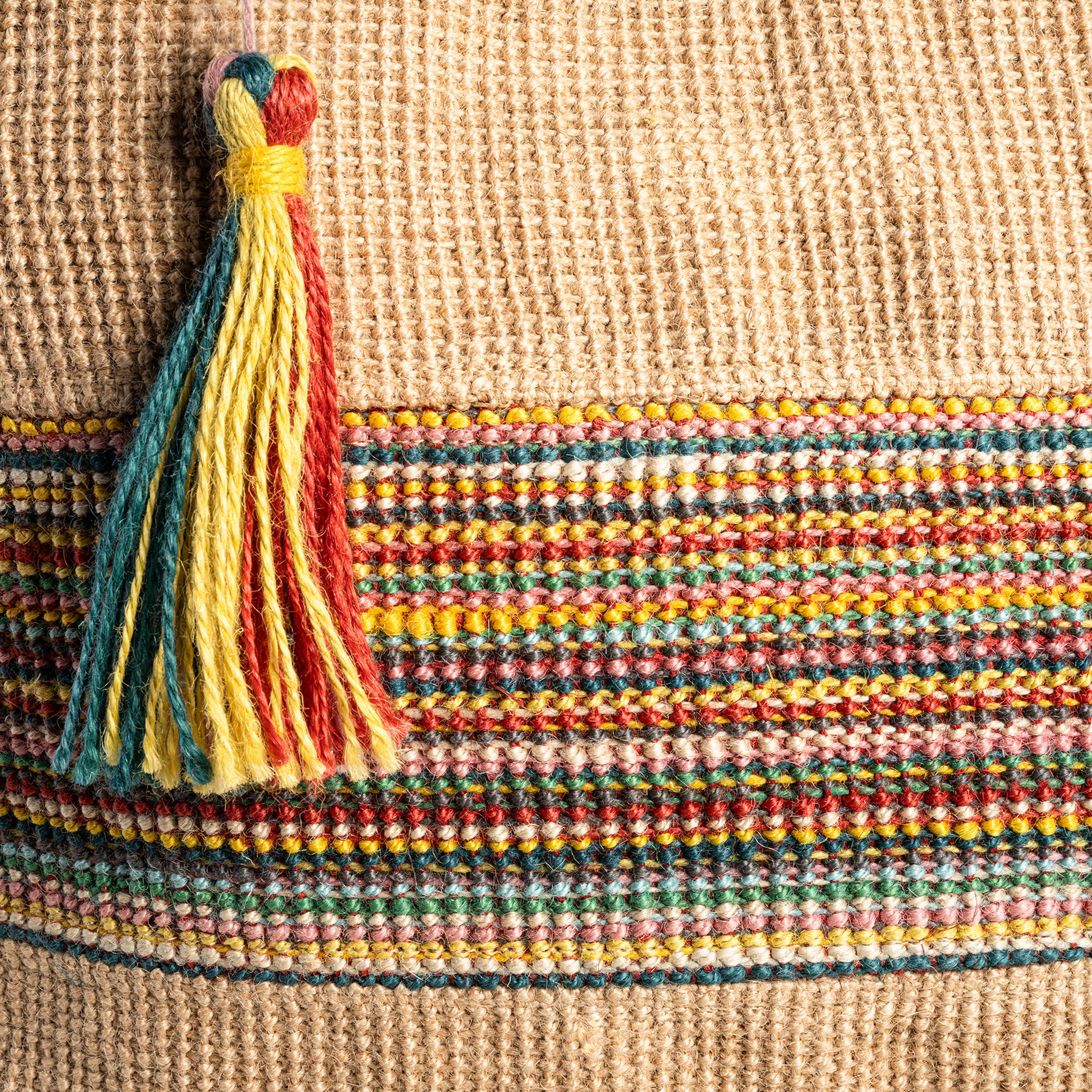 Kolkata Jüt Çanta 33x31x11 Cm Bej