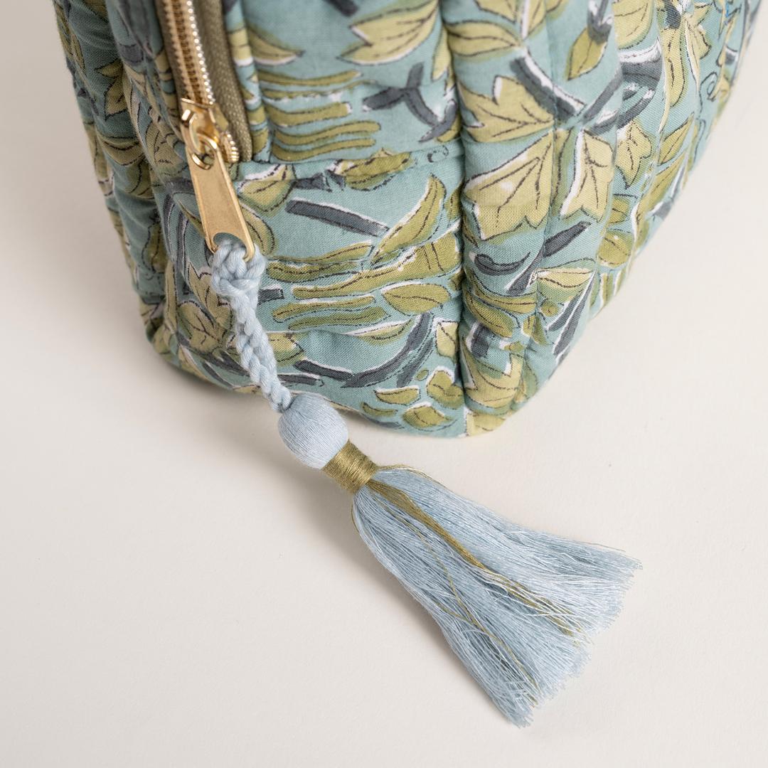 Delhı Baskılı Büyük Boy %100 Pamuk Makyaj Çantası 25x16x10 Cm Renkli