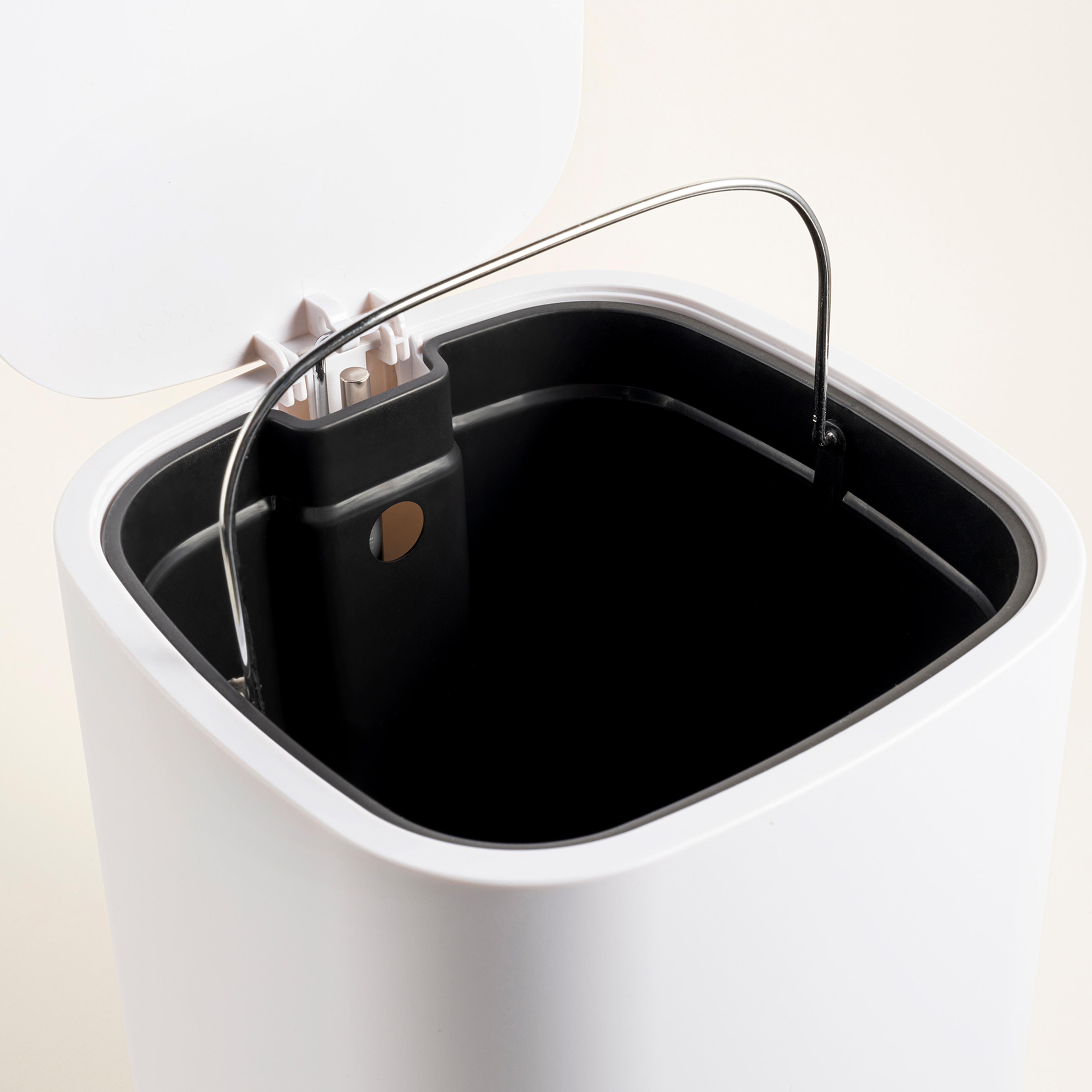 Wuyı Plastik Çöp Kovası 7 L Beyaz