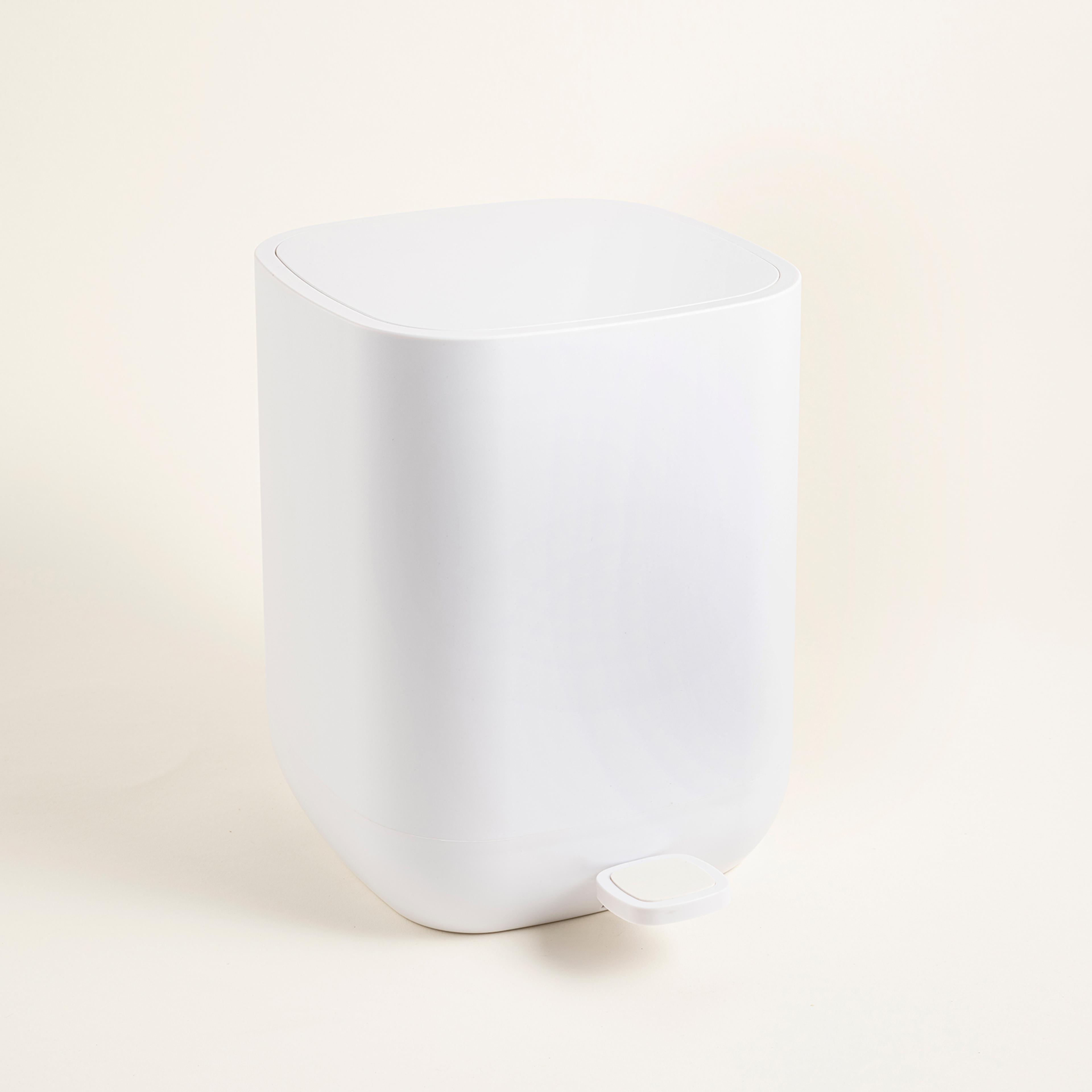 Wuyı Plastik Çöp Kovası 7 L Beyaz