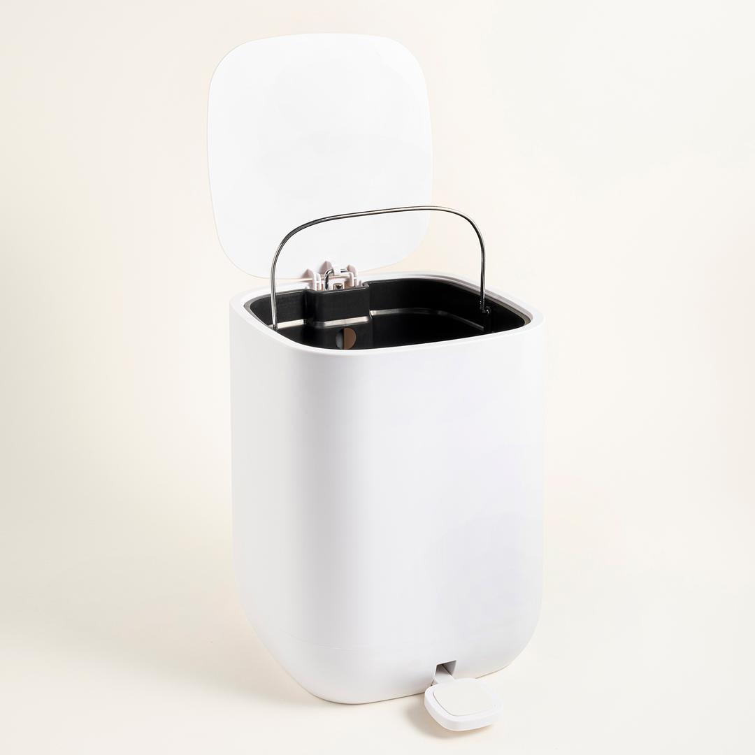 Wuyı Plastik Çöp Kovası 7 L Beyaz