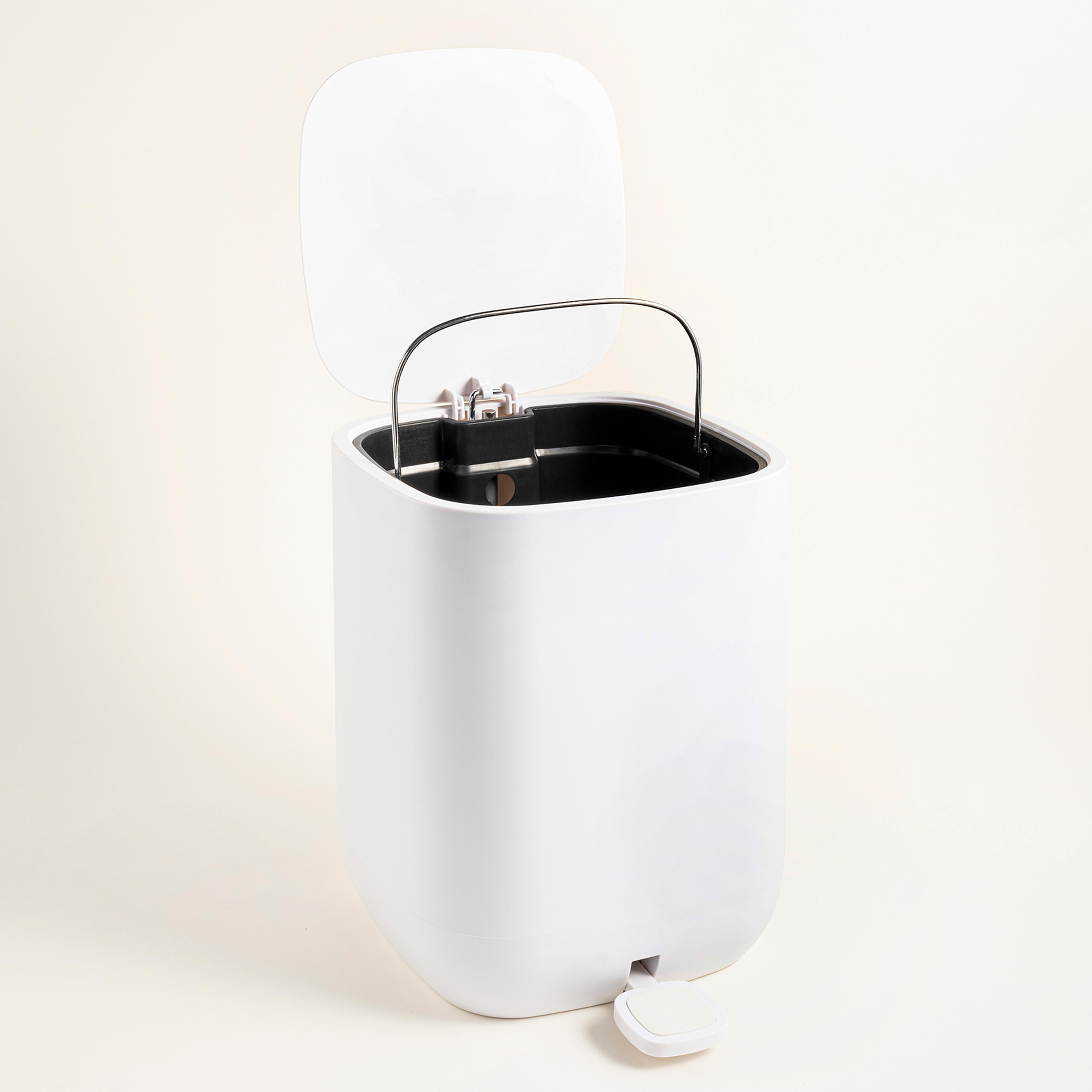 Wuyı Plastik Çöp Kovası 7 L Beyaz