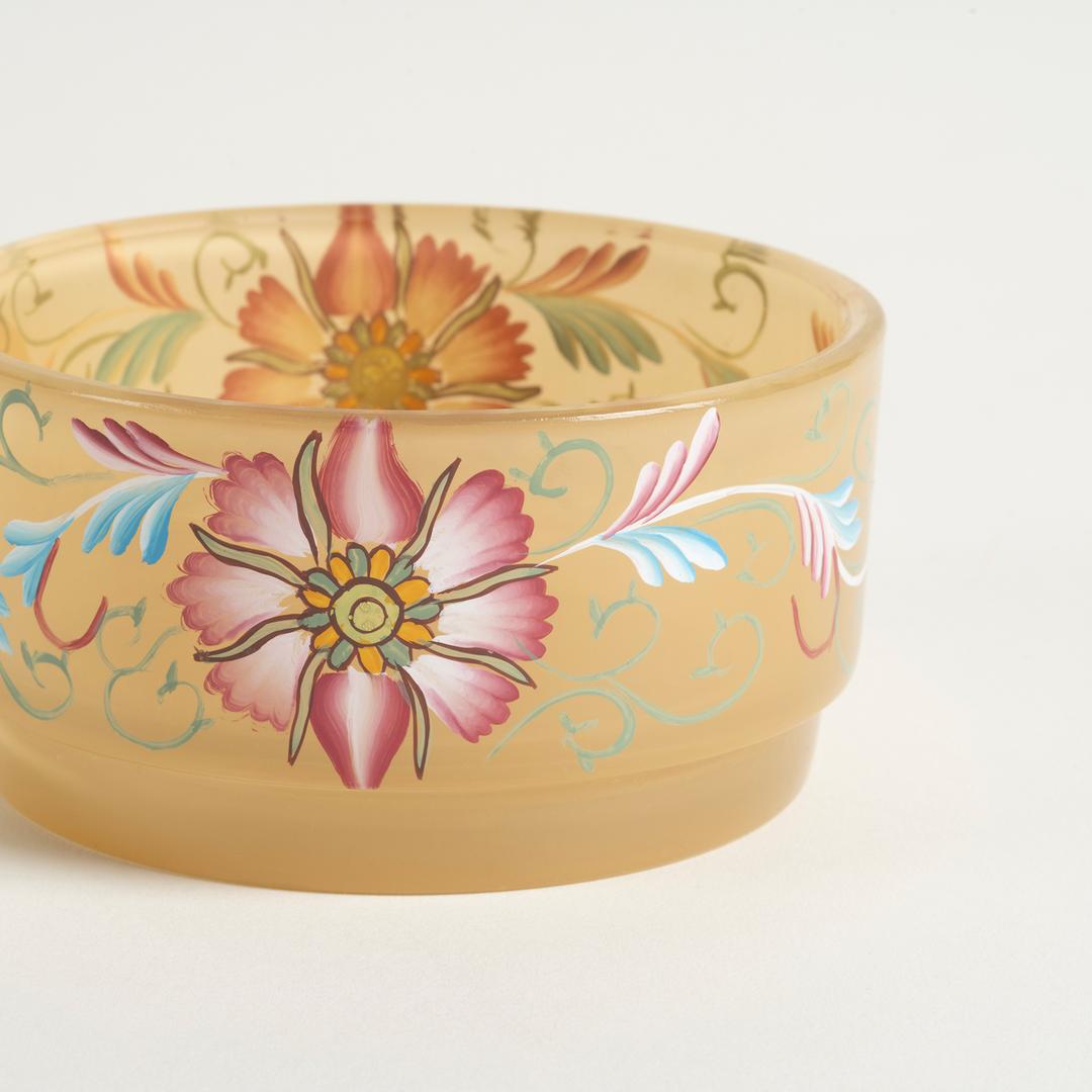 Aravalı Cam Dekoratif Kase 10x10x5 Cm Sarı