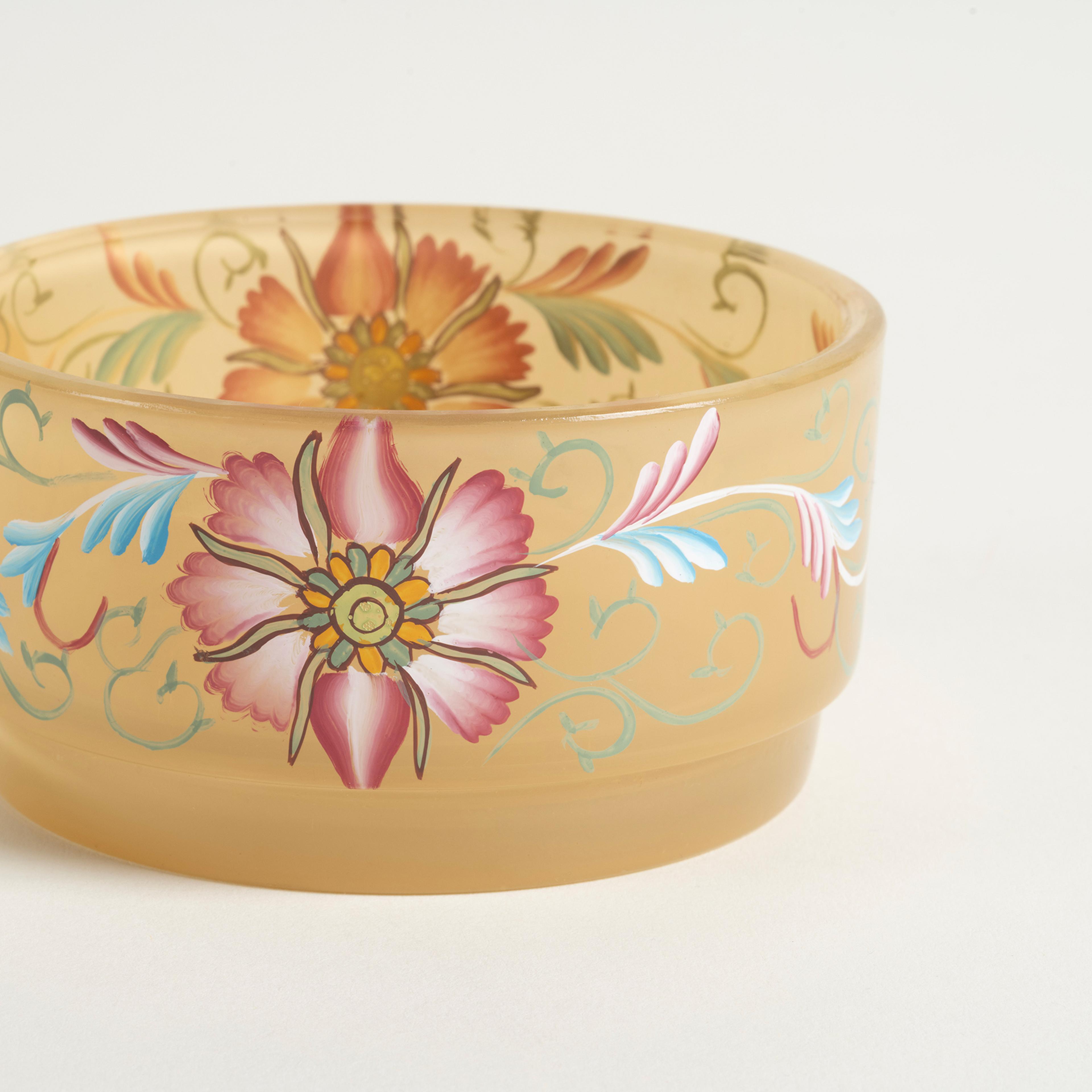 Aravalı Cam Dekoratif Kase 10x10x5 Cm Sarı