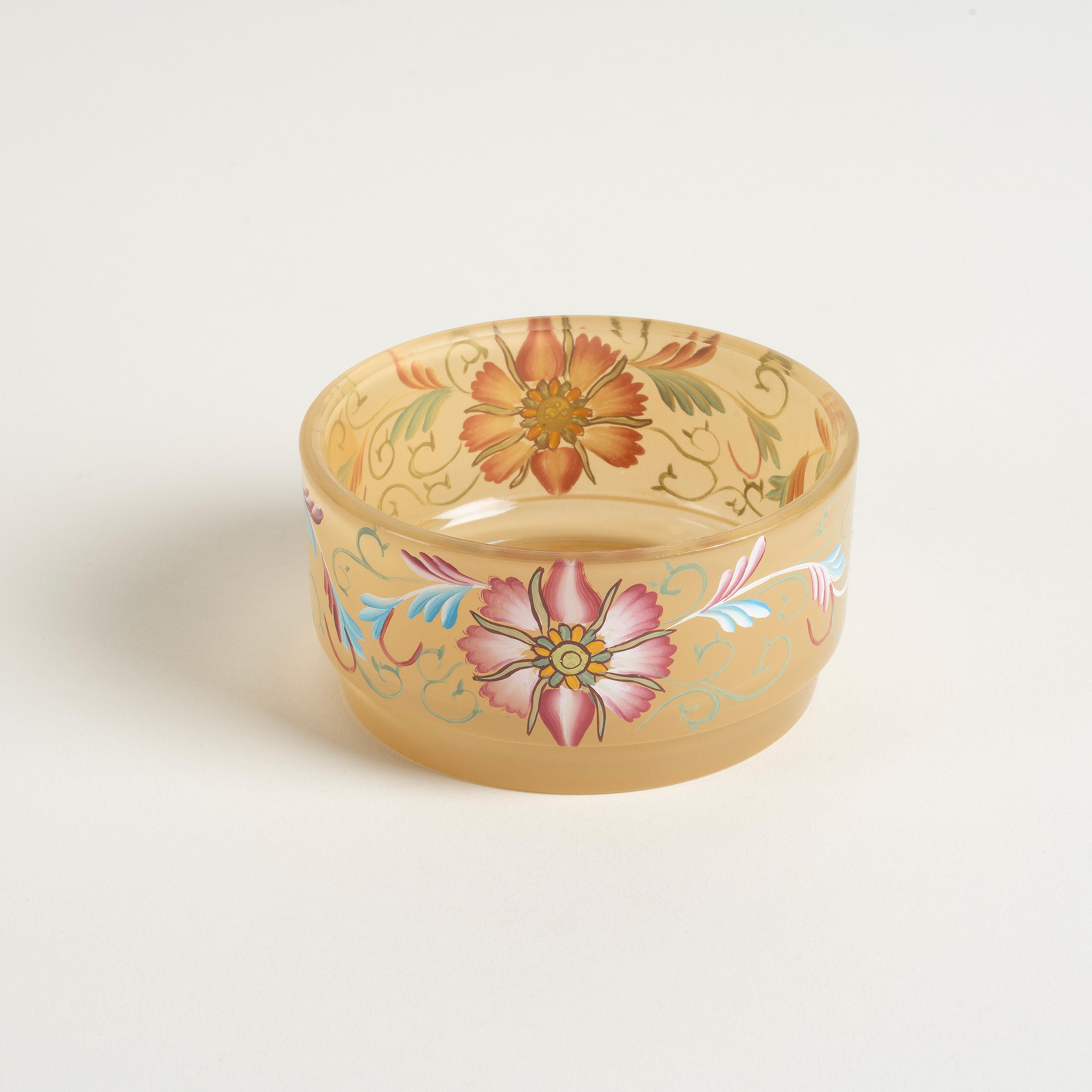 Aravalı Cam Dekoratif Kase 10x10x5 Cm Sarı