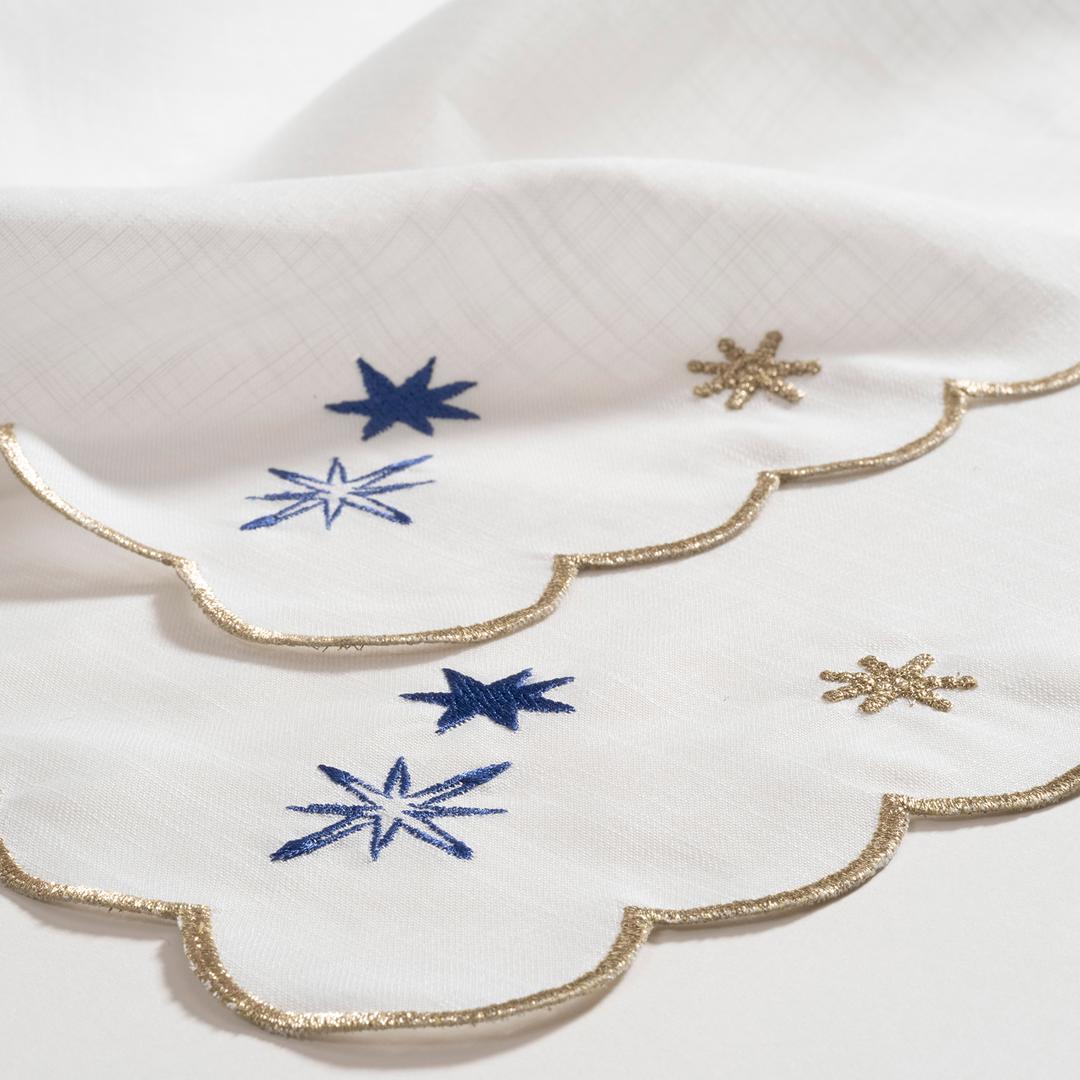 Prusa Nakışlı Polyester %100 Polyester Amerikan Servis 35x50 Cm Beyaz