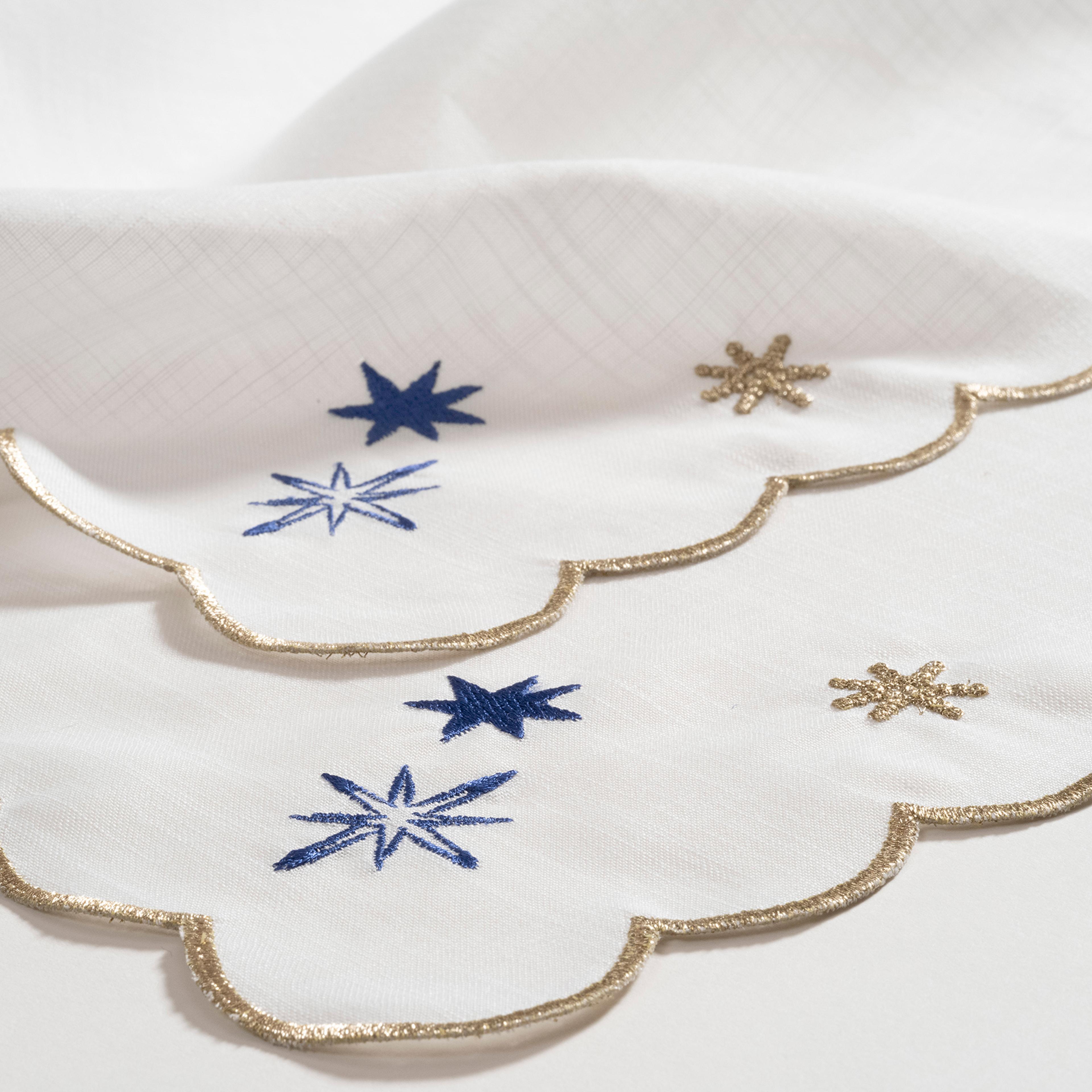 Prusa Nakışlı Polyester %100 Polyester Amerikan Servis 35x50 Cm Beyaz