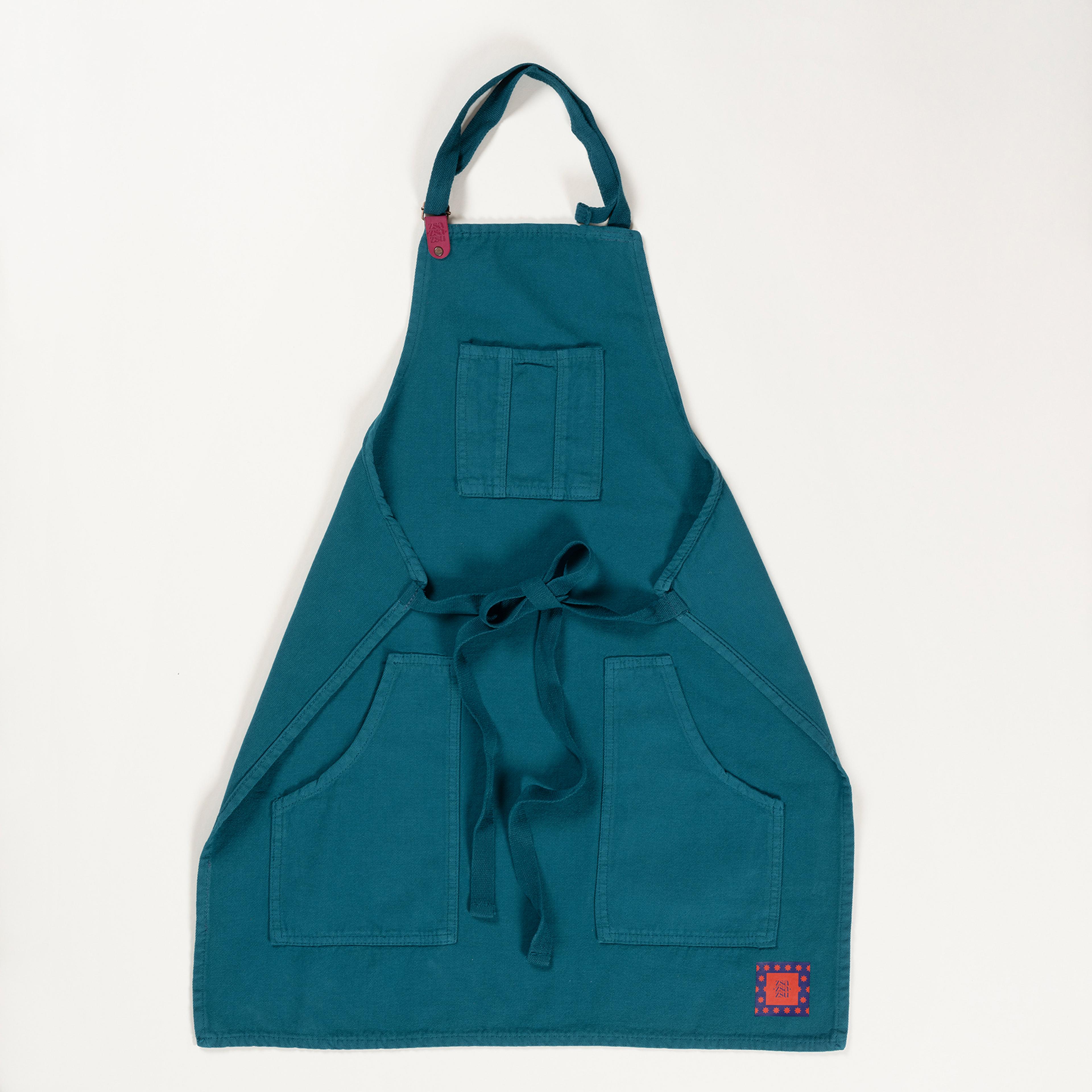 Solıd Pamuk %100 Pamuk Önlük Standart Beden Yeşil