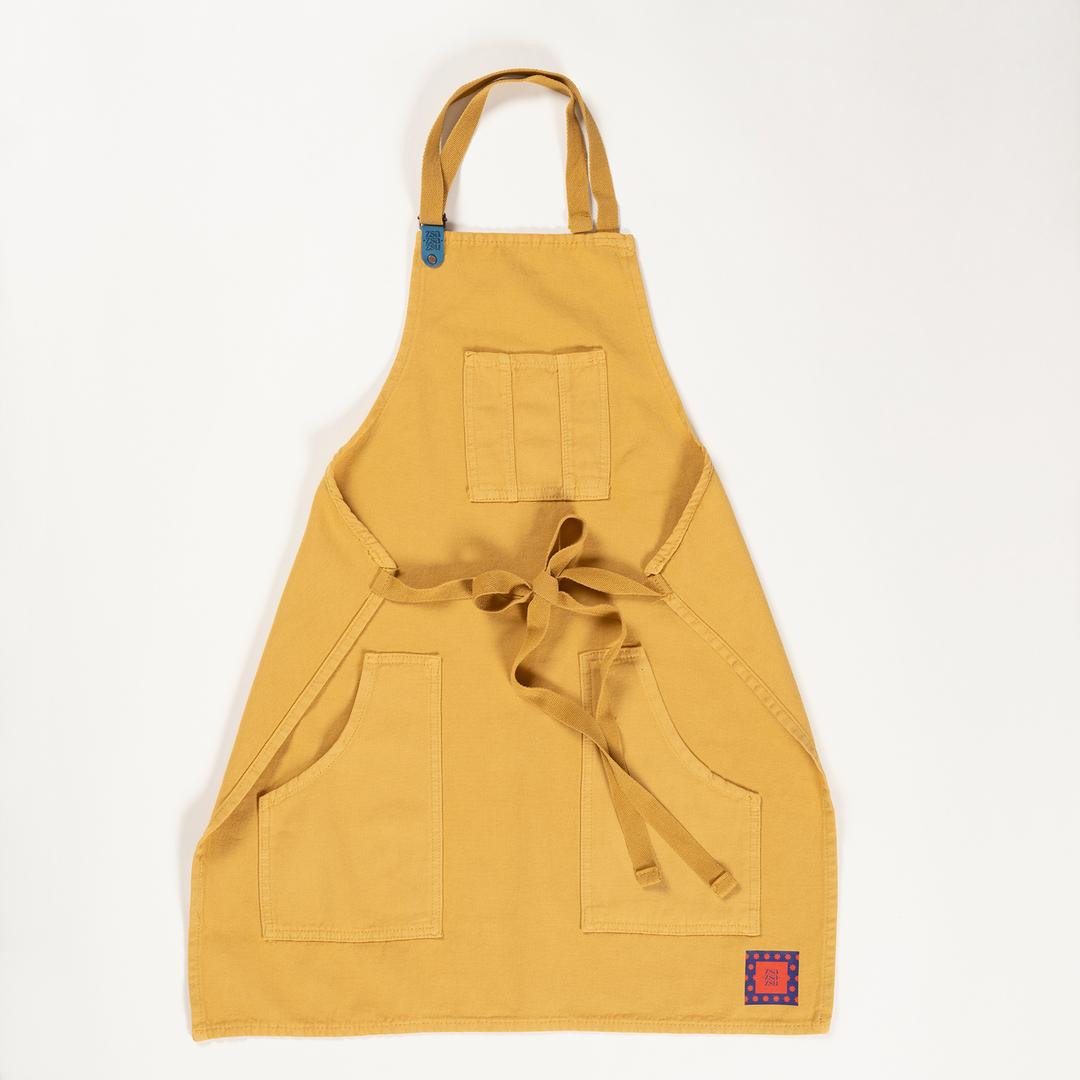 Solıd Pamuk %100 Pamuk Önlük Standart Beden Sarı