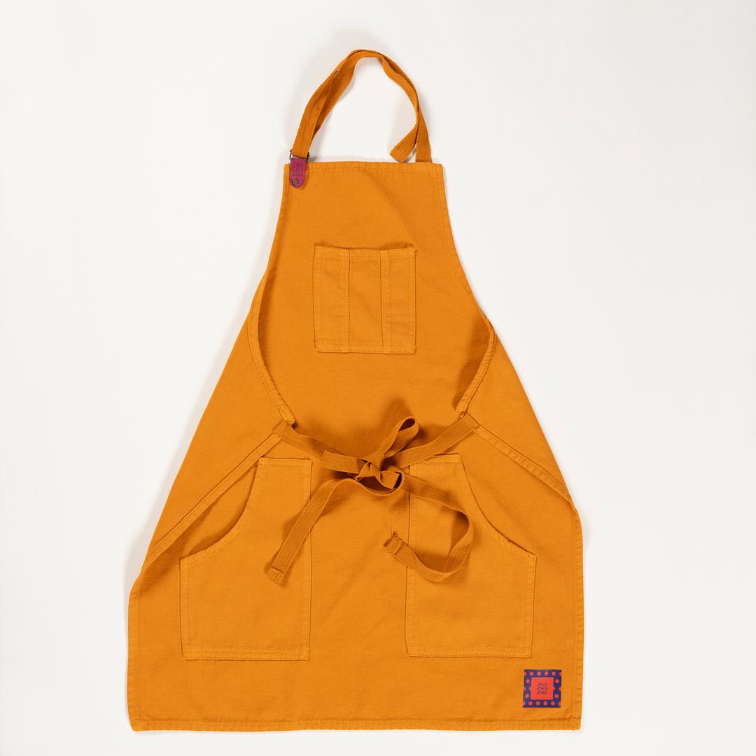 Solıd Pamuk %100 Pamuk Önlük Standart Beden Turuncu