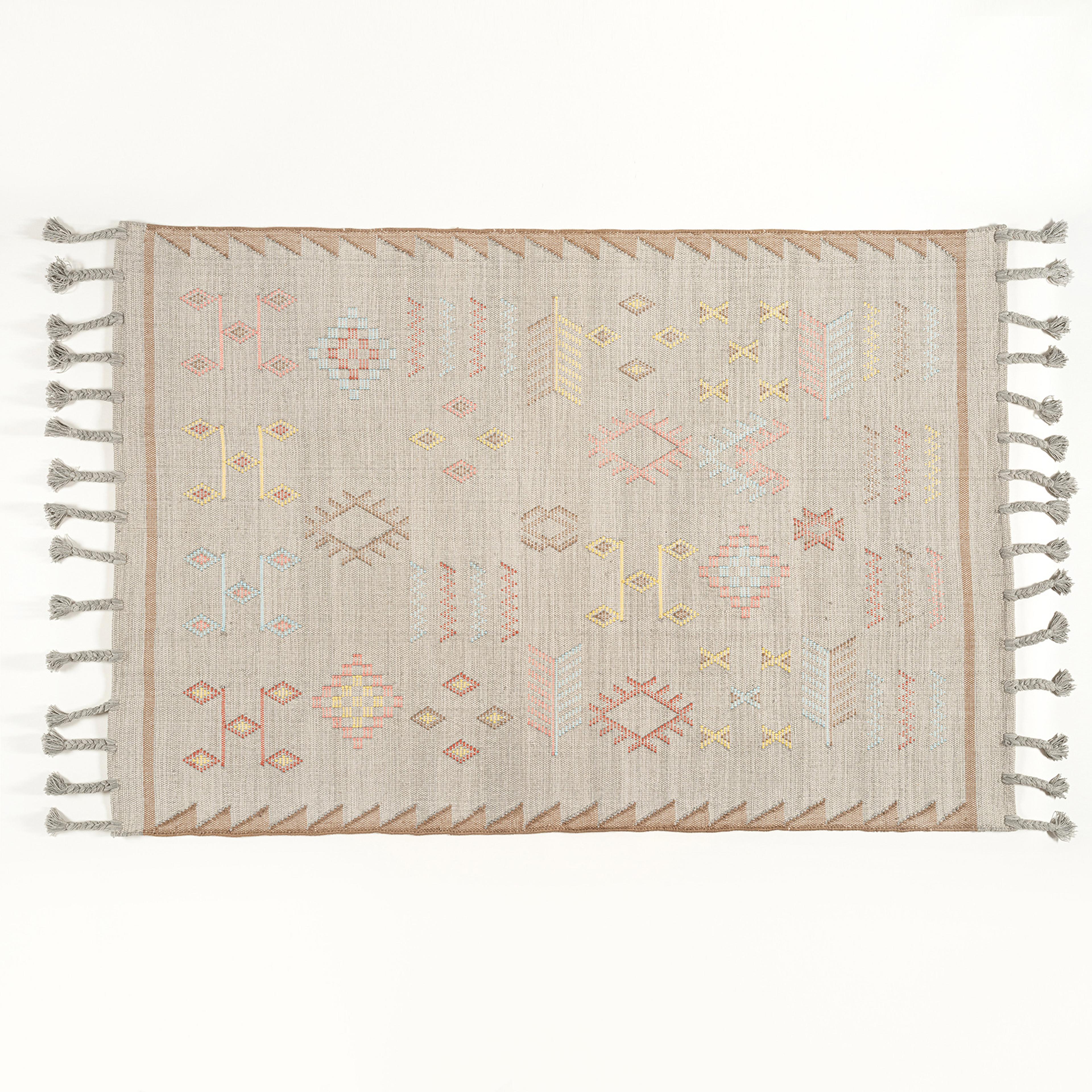 Jaıpur Pamuk Kilim 80x150 Cm Gri