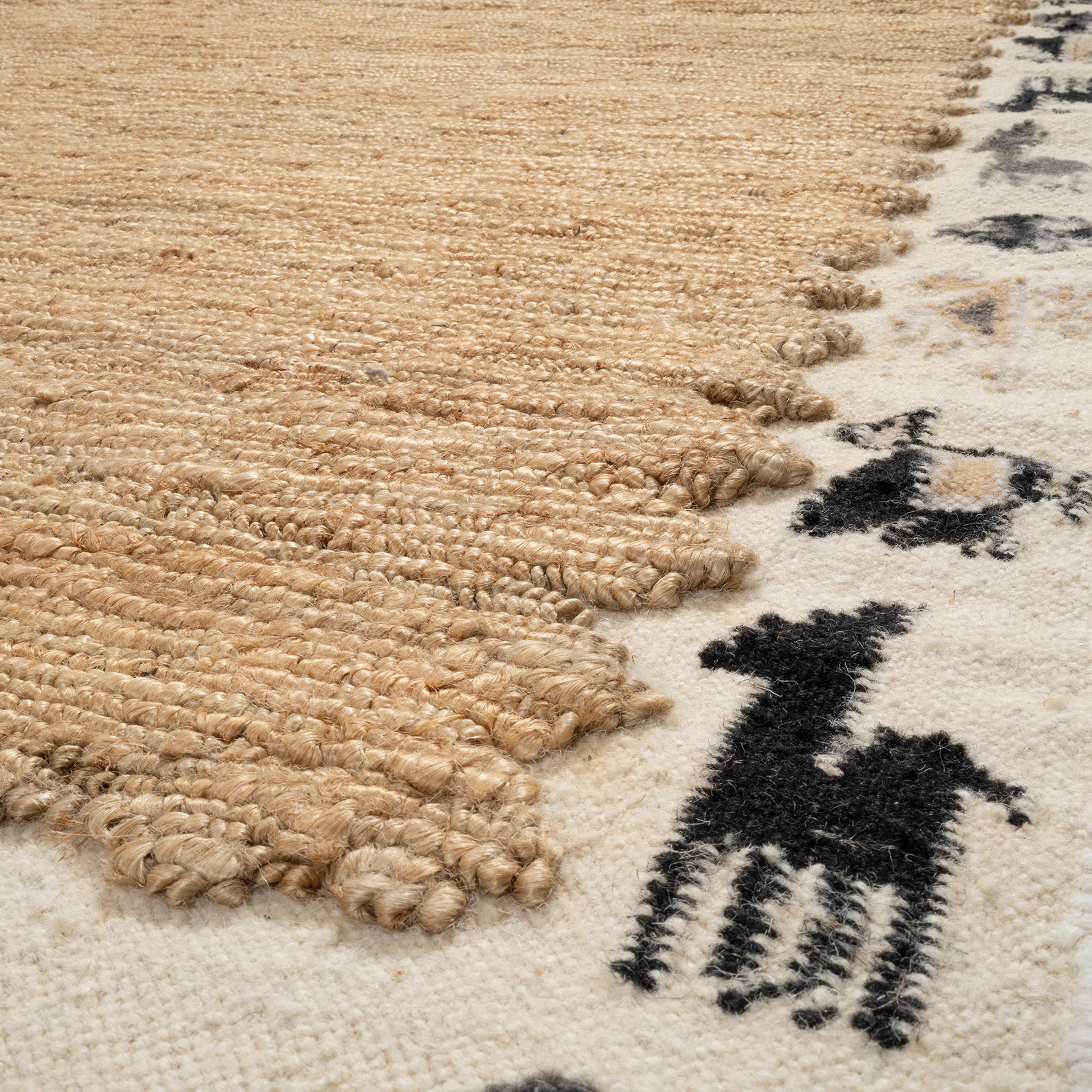 Tohana Saçaklı Jüt Kilim 120x180 Cm Bej