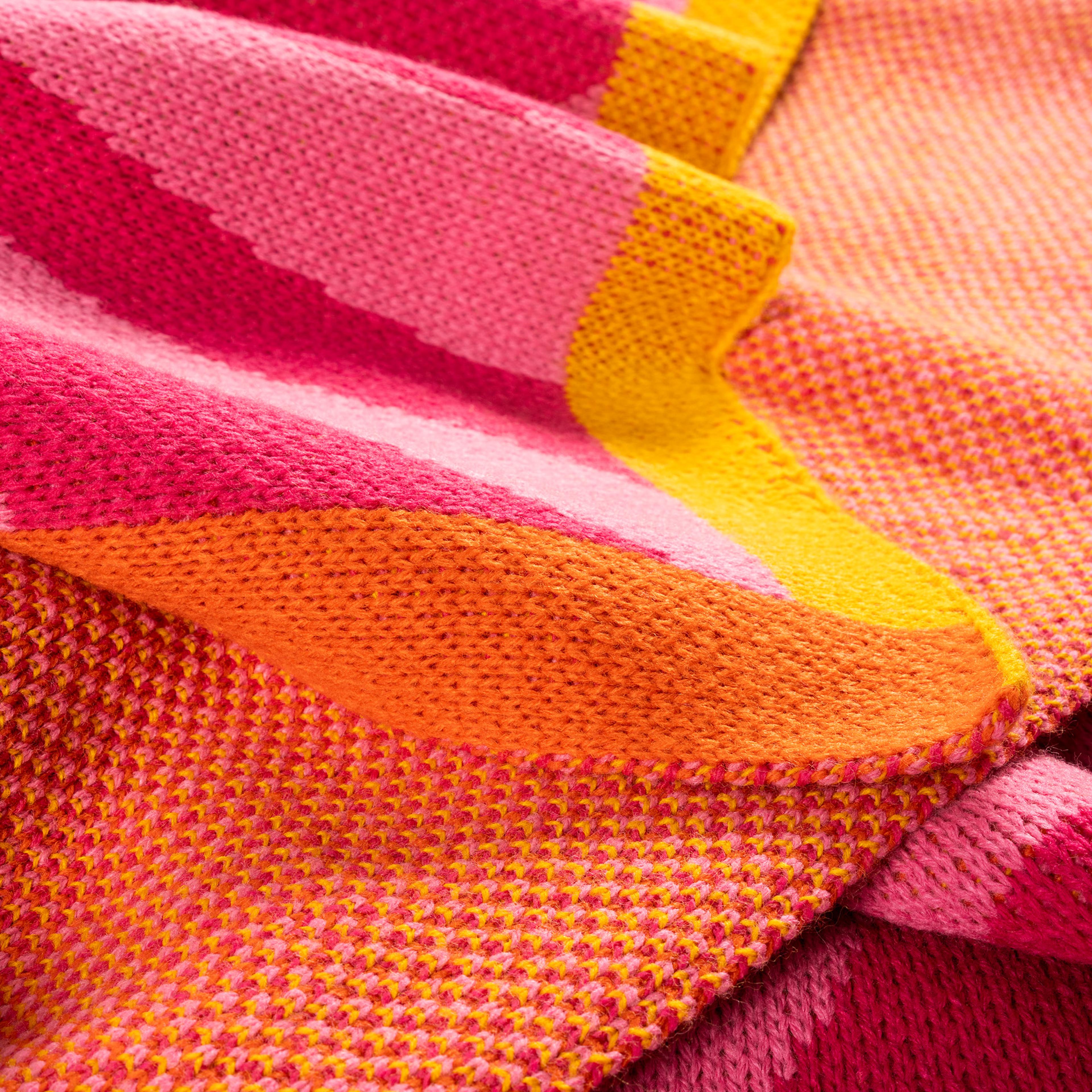 Moda Jakarlı Örme Akrilik 100% Akrilik Koltuk Şalı 130x170 Cm Fuşya