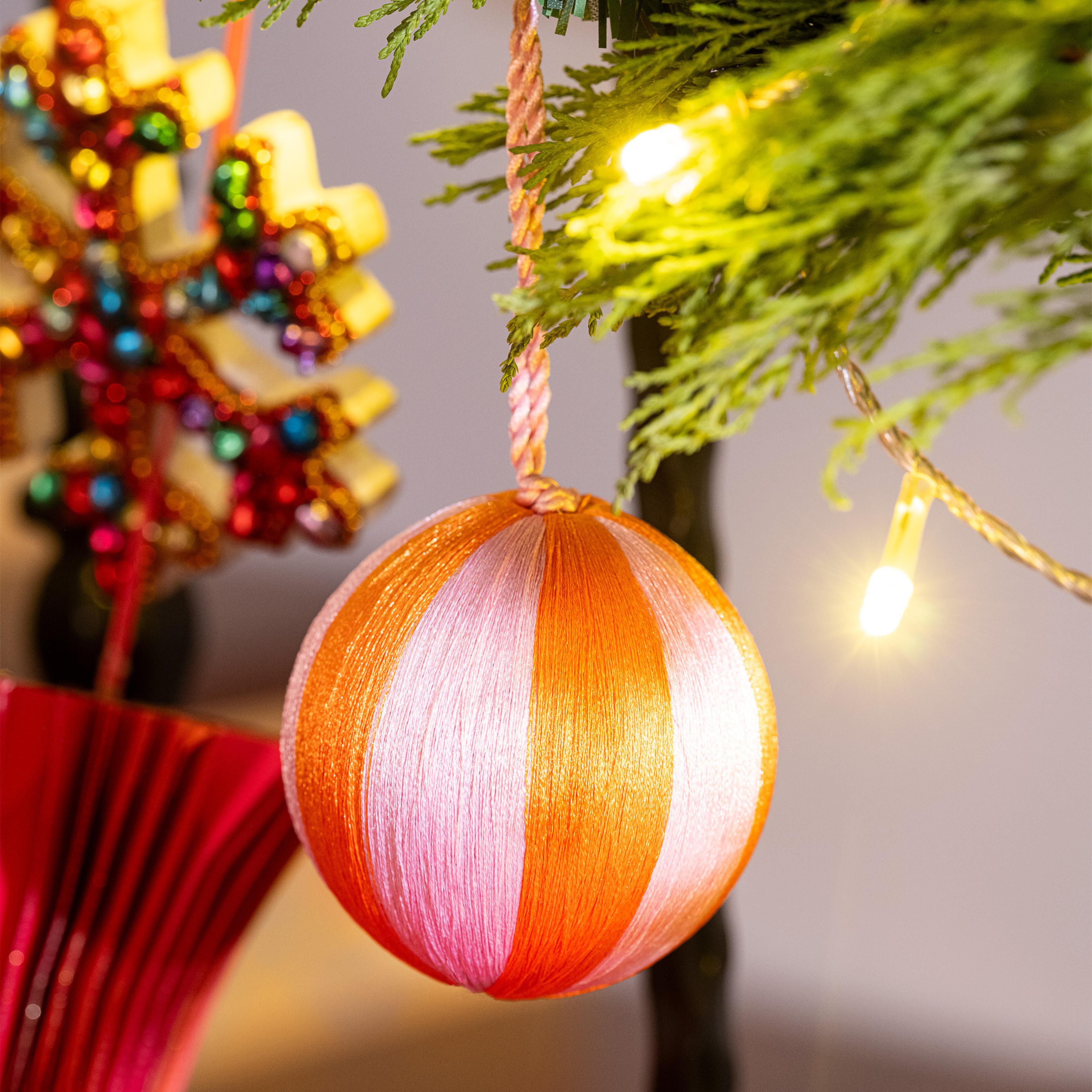 Bombay - Dekoratif Obje 7 Cm Pembe - Turuncu