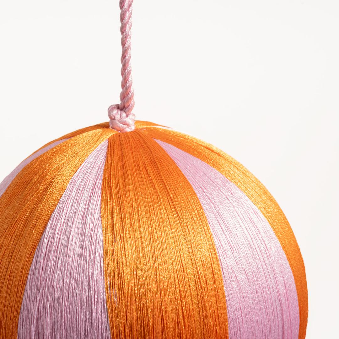 Bombay - Dekoratif Obje 10 Cm Pembe - Turuncu