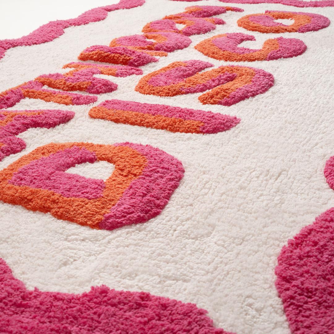 Punjab Pamuk %100 Pamuk Banyo Paspası 60x90 Cm Pembe