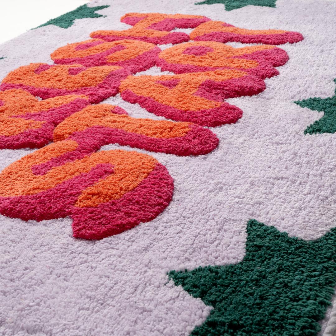 Punjab Pamuk %100 Pamuk Banyo Paspası 60x90 Cm Lila