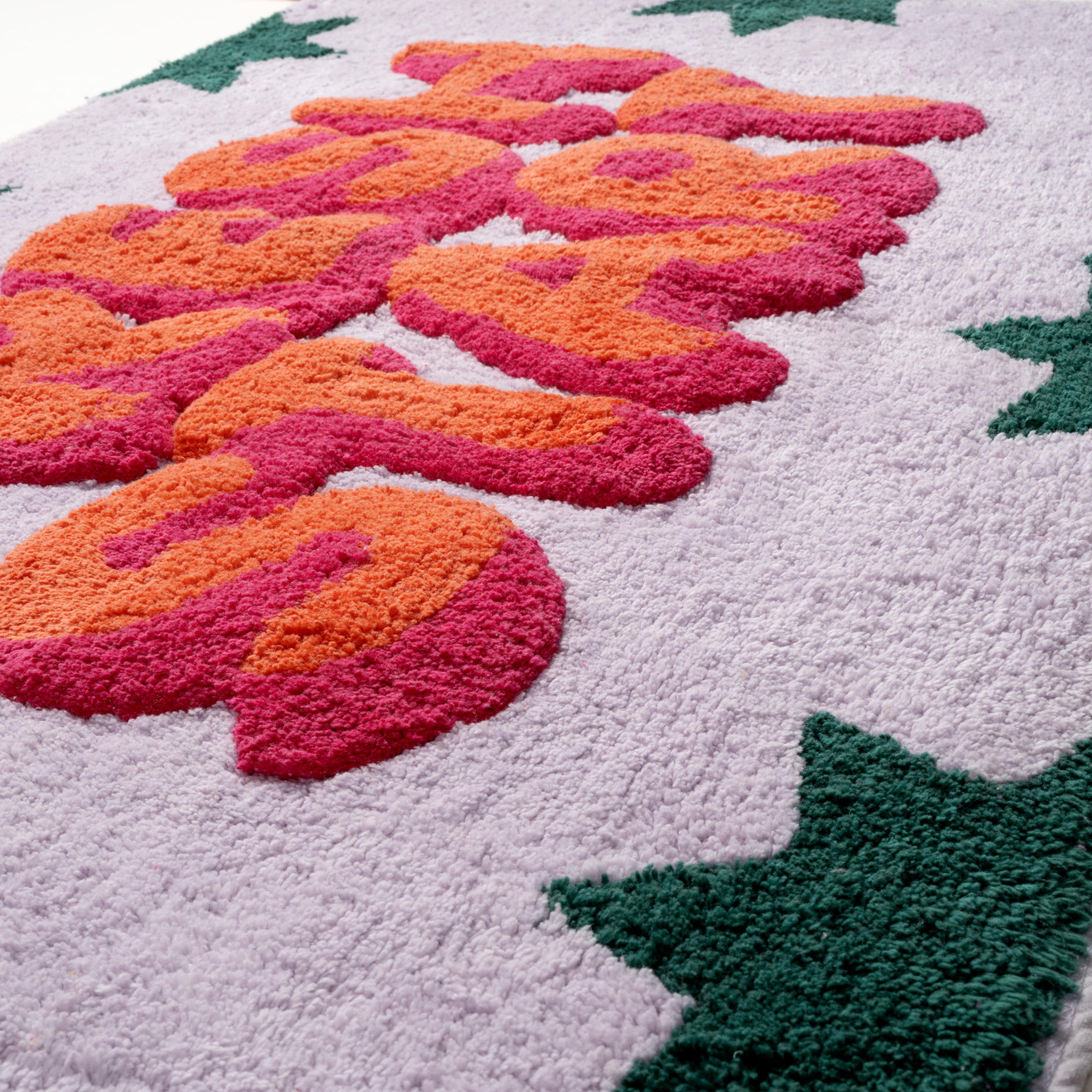 Punjab Pamuk %100 Pamuk Banyo Paspası 60x90 Cm Lila