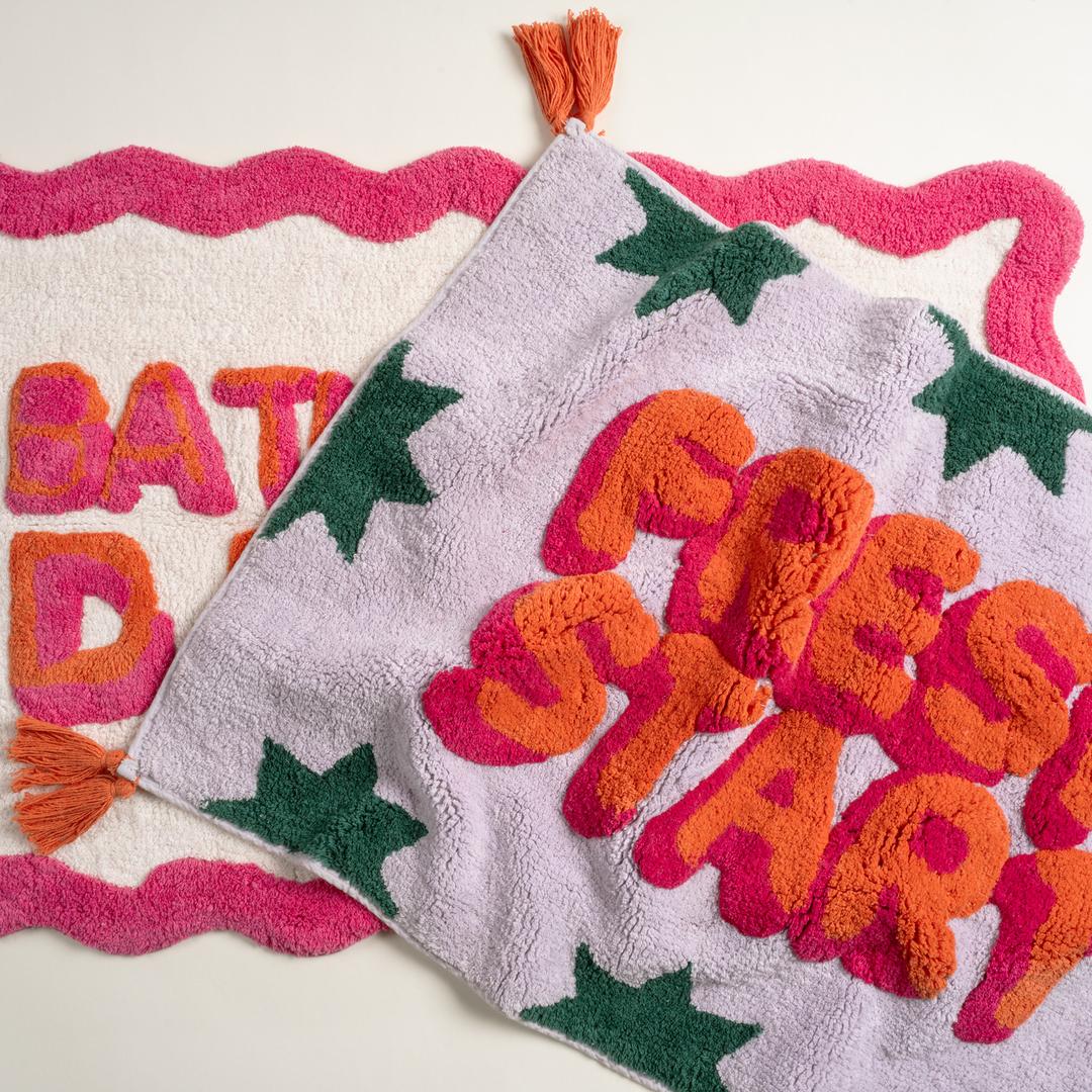 Punjab Pamuk %100 Pamuk Banyo Paspası 60x90 Cm Lila