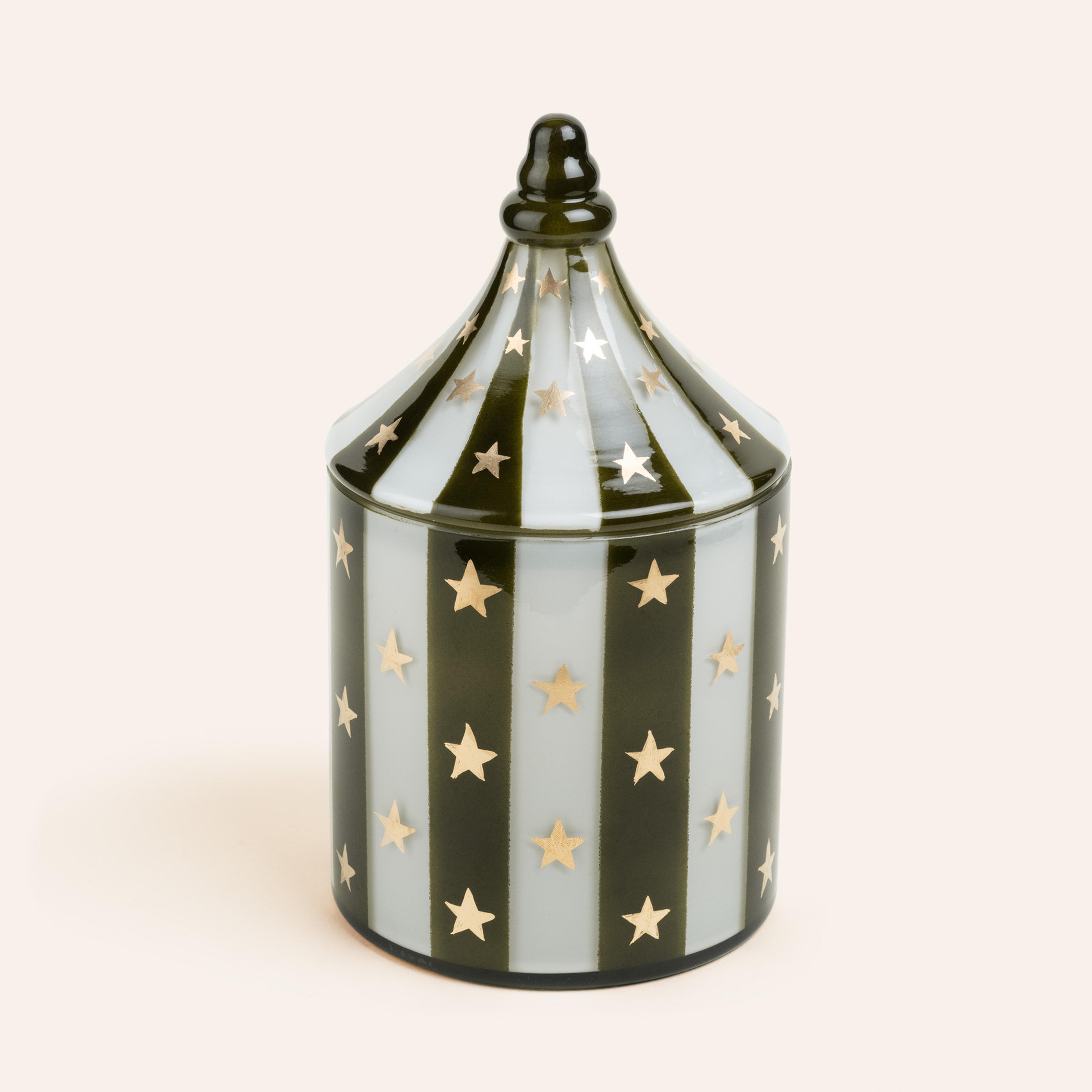 Aravalı Cam Dekoratif Kase 13x13x24 Cm Yeşil