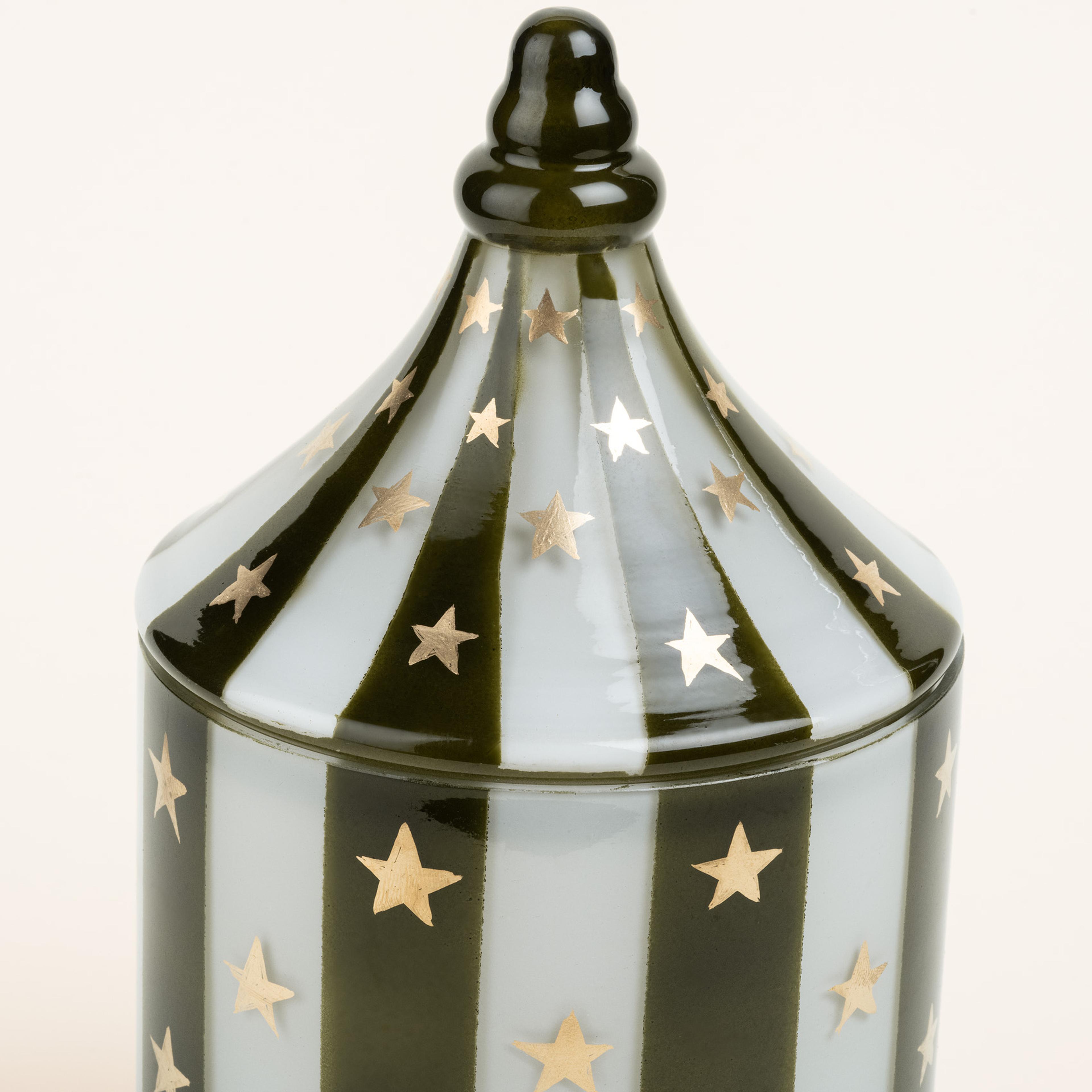 Aravalı Cam Dekoratif Kase 13x13x24 Cm Yeşil