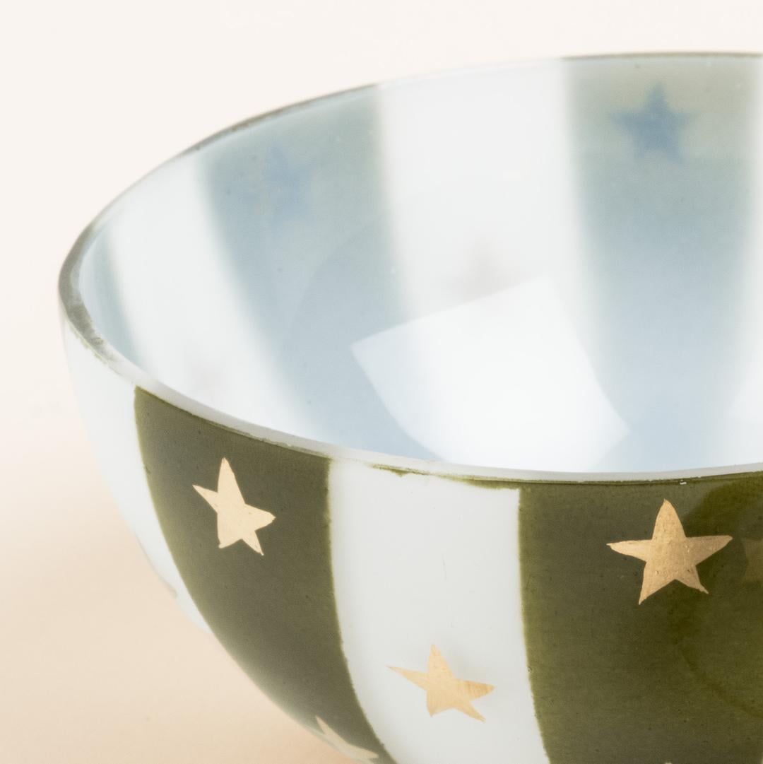 Aravalı Cam Dekoratif Kase 13x13x13 Cm Yeşil