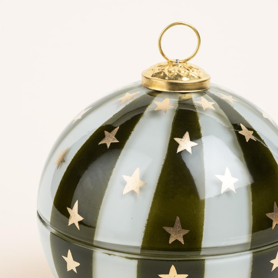 Aravalı Cam Dekoratif Kase 13x13x13 Cm Yeşil